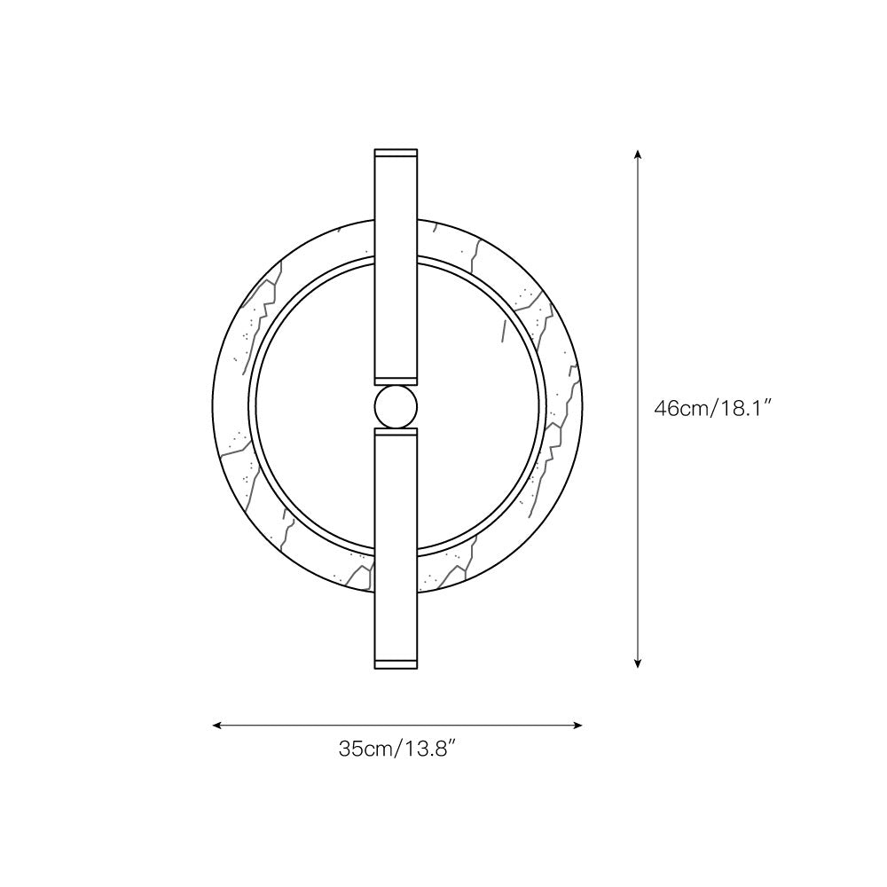 Mymira Modern Minimalist Ice Marble Wall Lamp - Letslighting