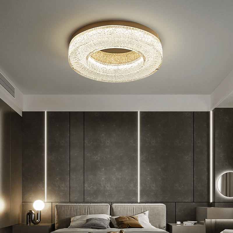 Ice Crack Circle Ceiling Lamp - Blowlighting