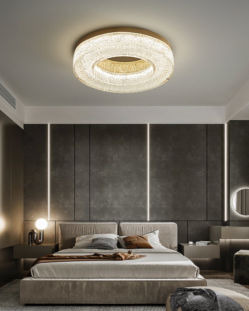 Ice Crack Circle Ceiling Lamp - Blowlighting