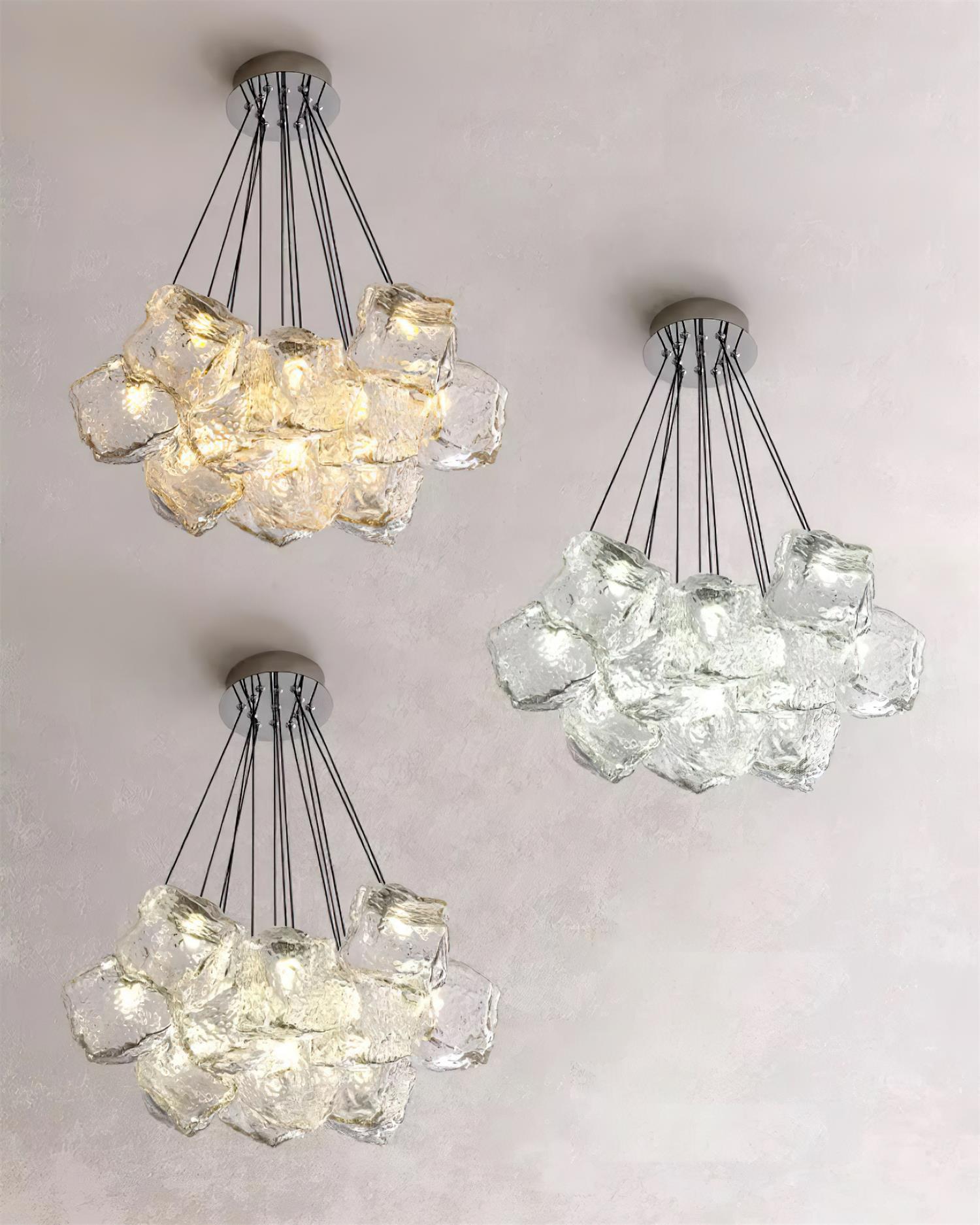 Pebine Gruppiert Glas Kronleuchter-Letslighting