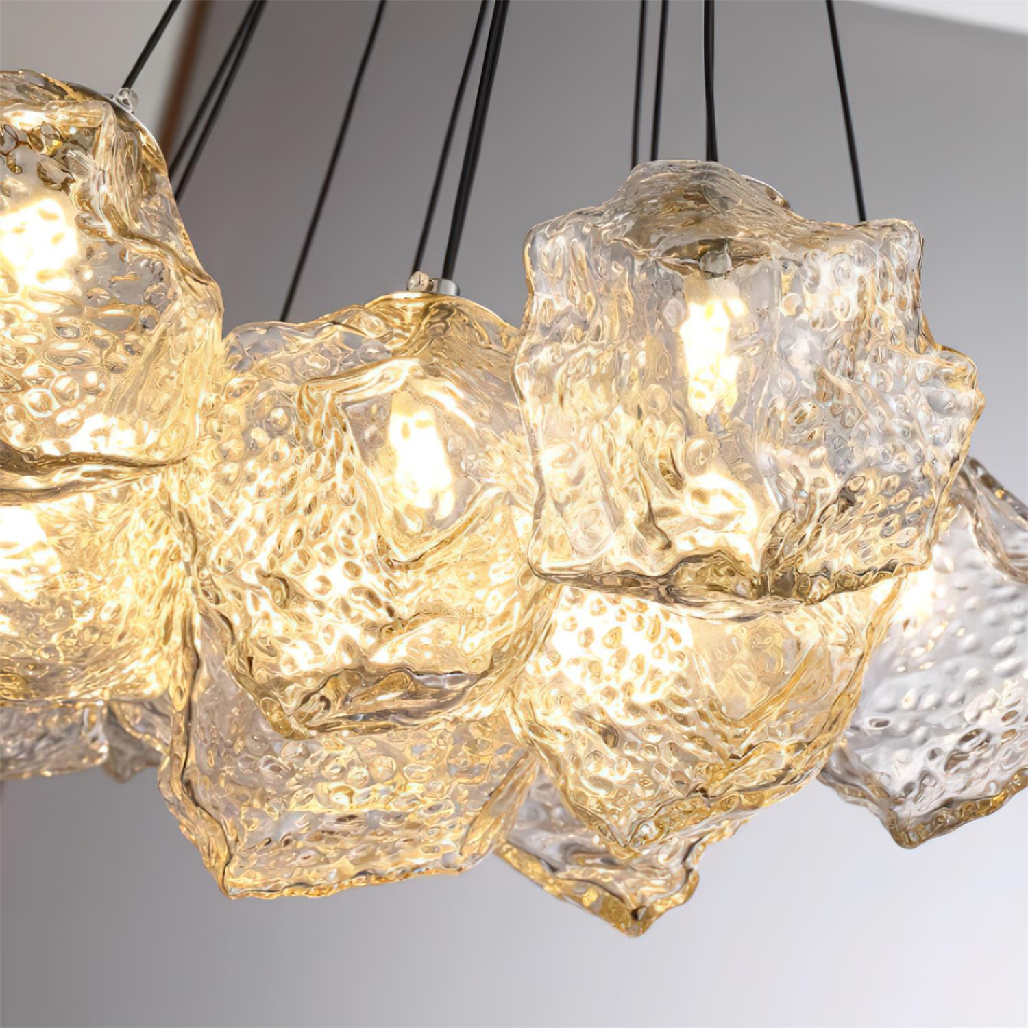 Pebine Gruppiert Glas Kronleuchter-Letslighting
