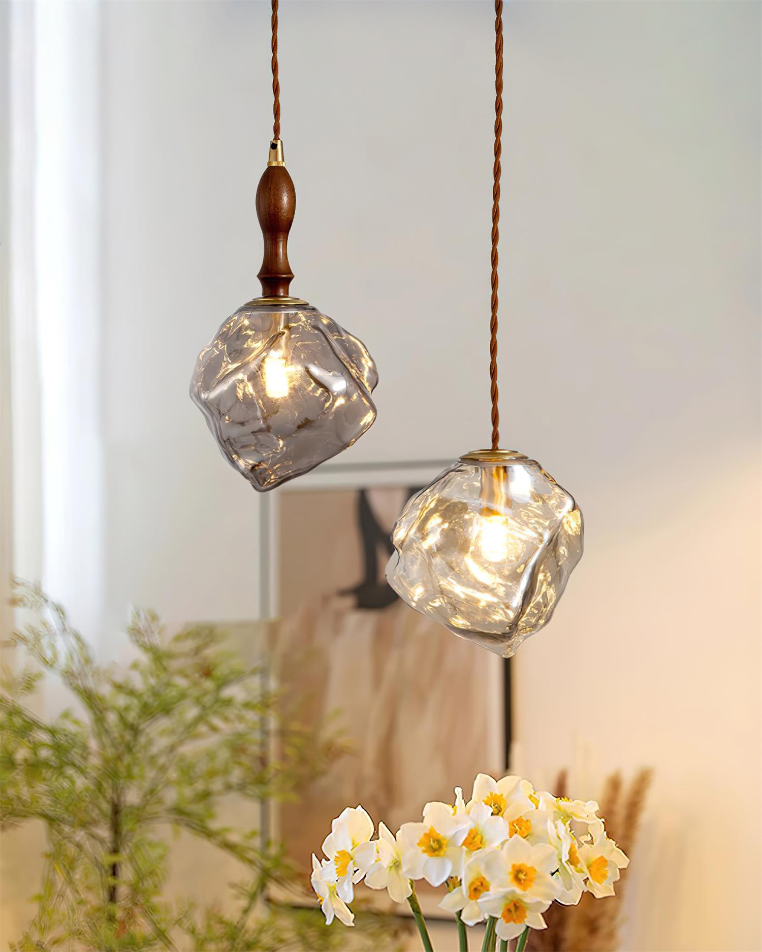 Pendelleuchte Glaskubus Schirm-Letslighting