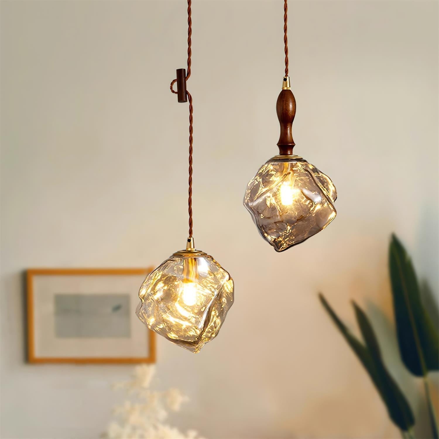 Pendelleuchte Glaskubus Schirm-Letslighting