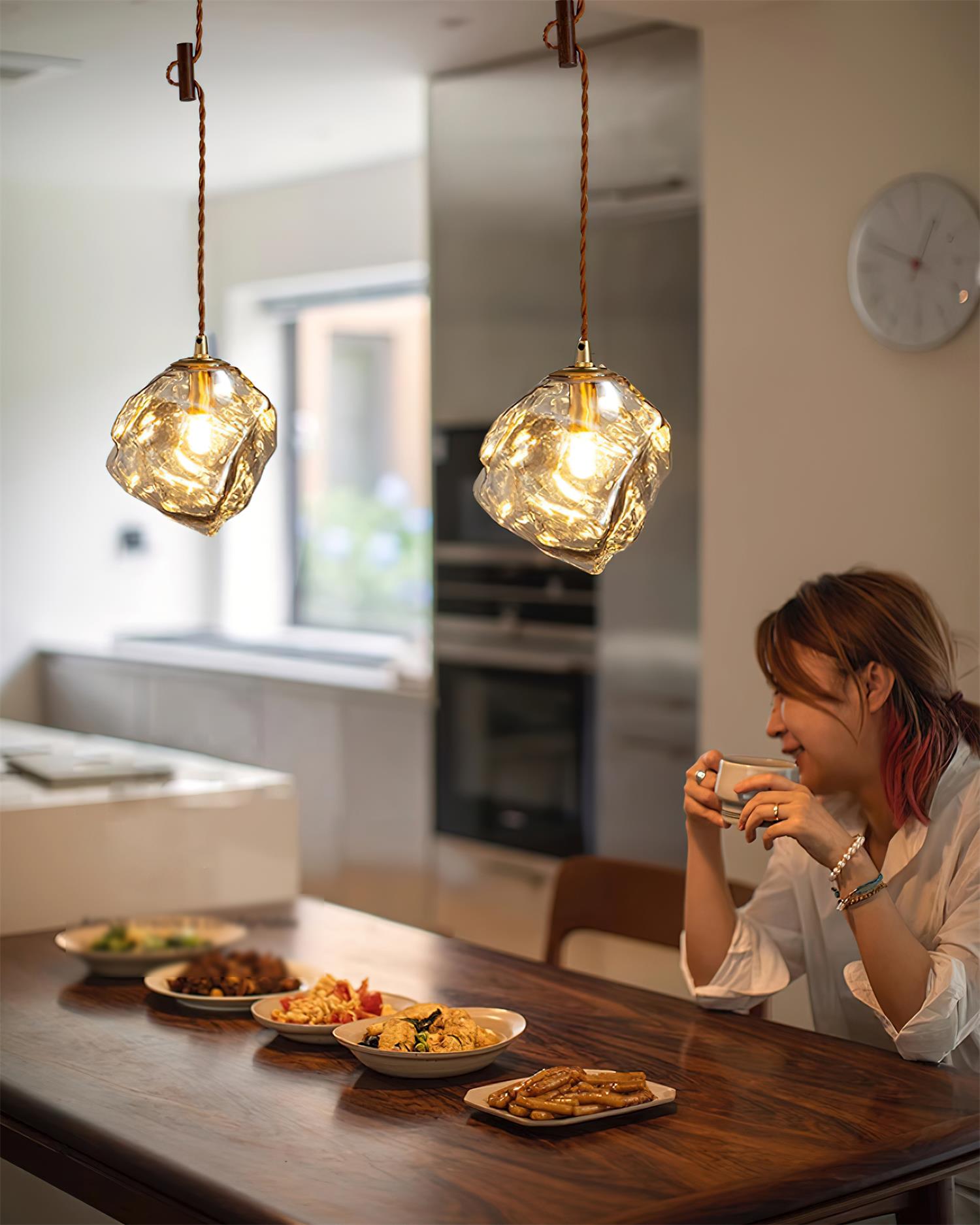 Pendelleuchte Glaskubus Schirm-Letslighting