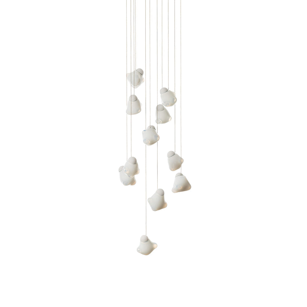 Vasilen Ice Pier Schwarz Glas Pendelleuchte-Letslighting