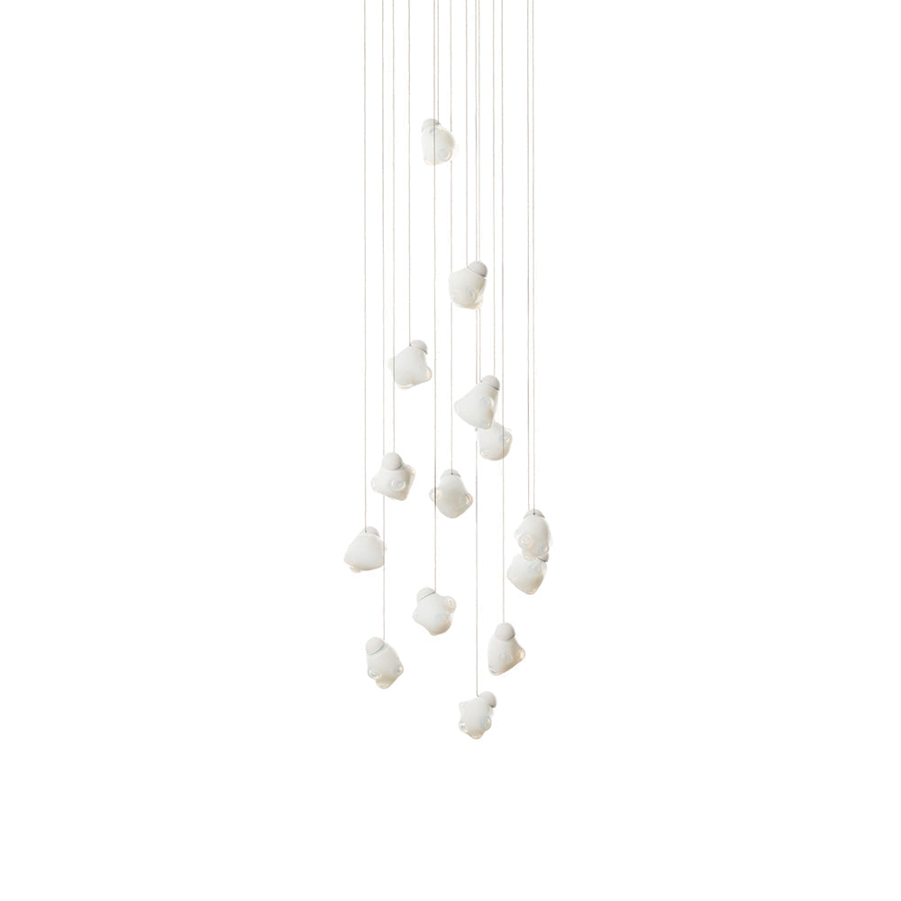 Vasilen Ice Pier Schwarz Glas Pendelleuchte-Letslighting