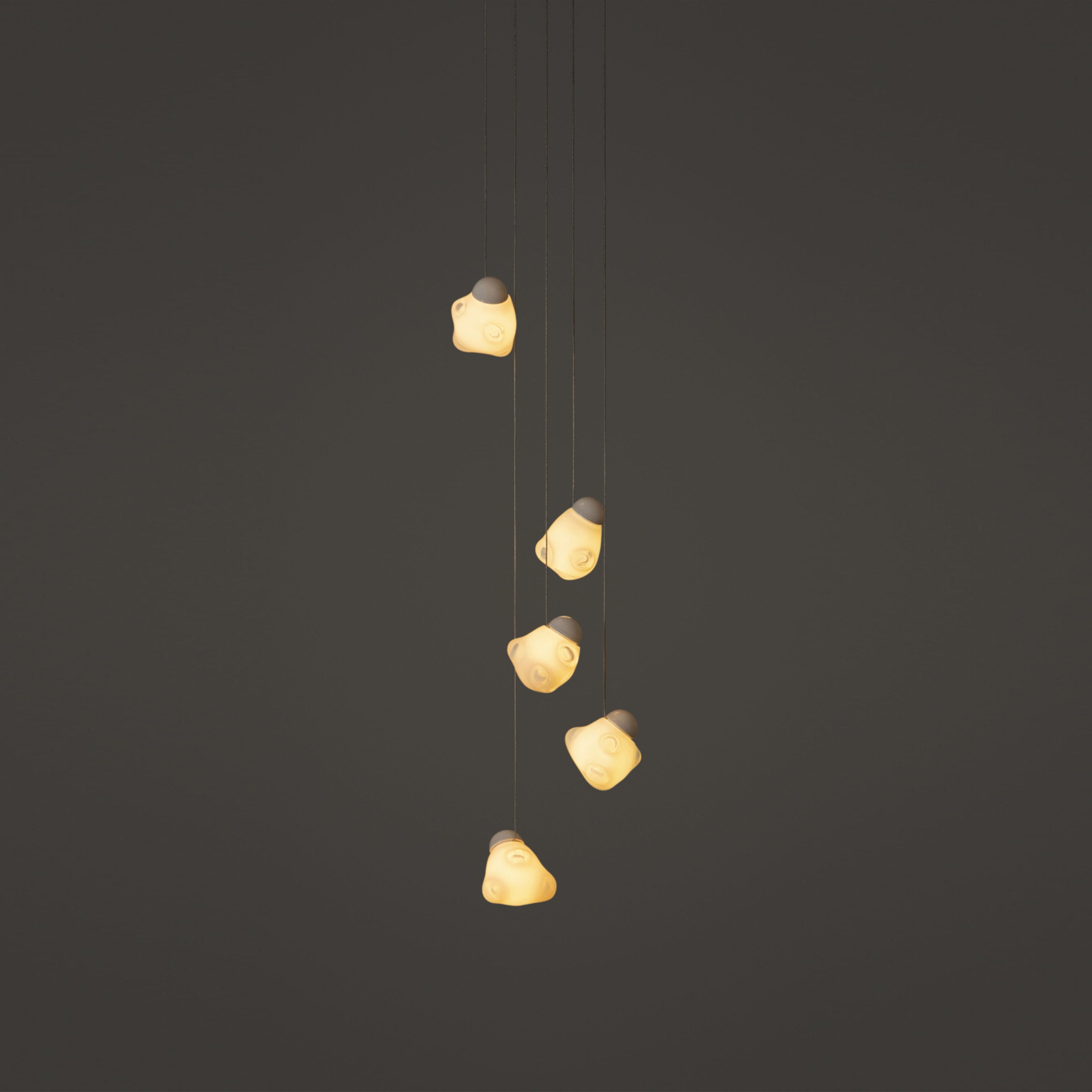Vasilen Ice Pier Schwarz Glas Pendelleuchte-Letslighting