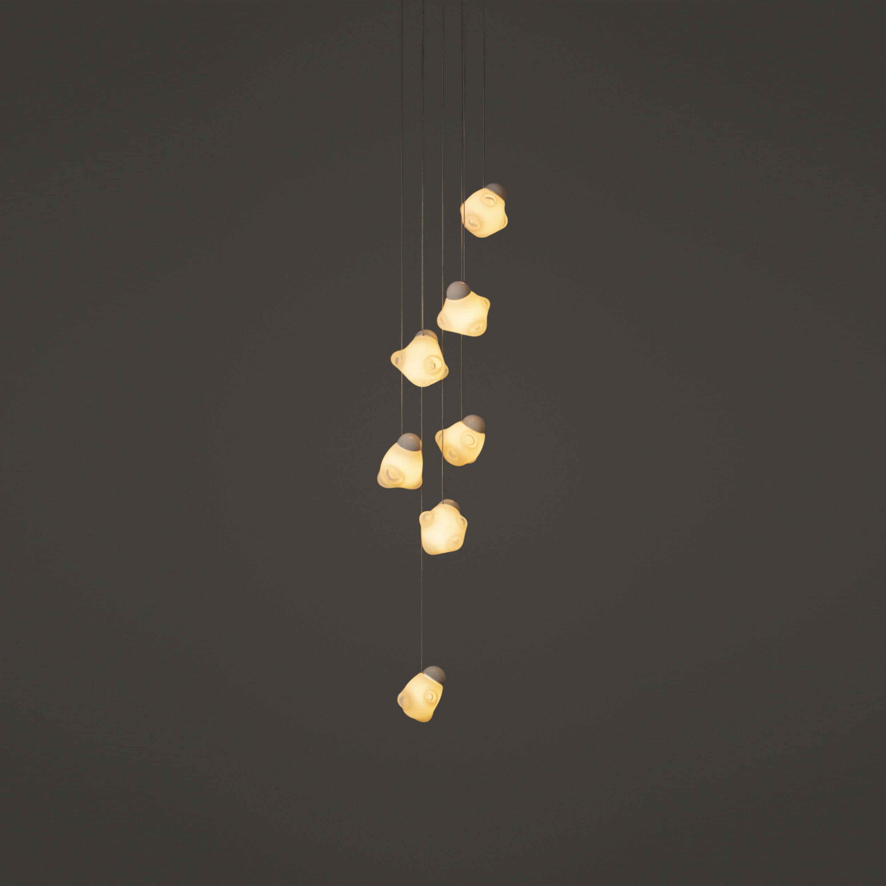 Vasilen Ice Pier Schwarz Glas Pendelleuchte-Letslighting