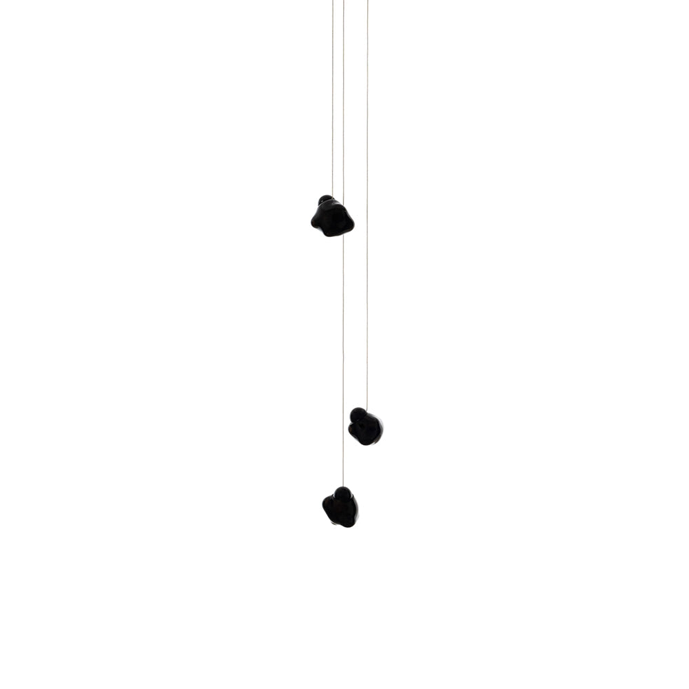 Vasilen Ice Pier Schwarz Glas Pendelleuchte-Letslighting