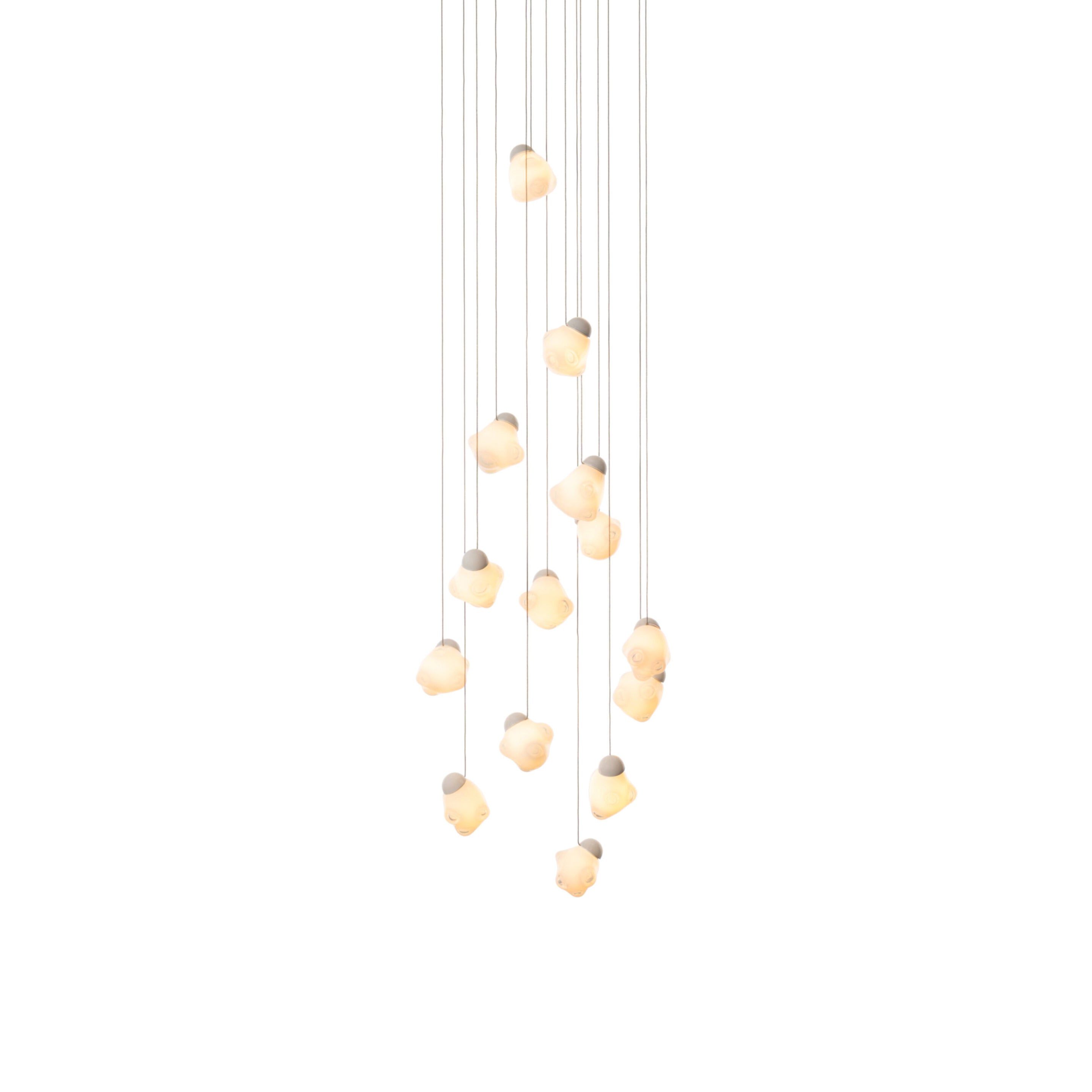 Vasilen Ice Pier Schwarz Glas Pendelleuchte-Letslighting