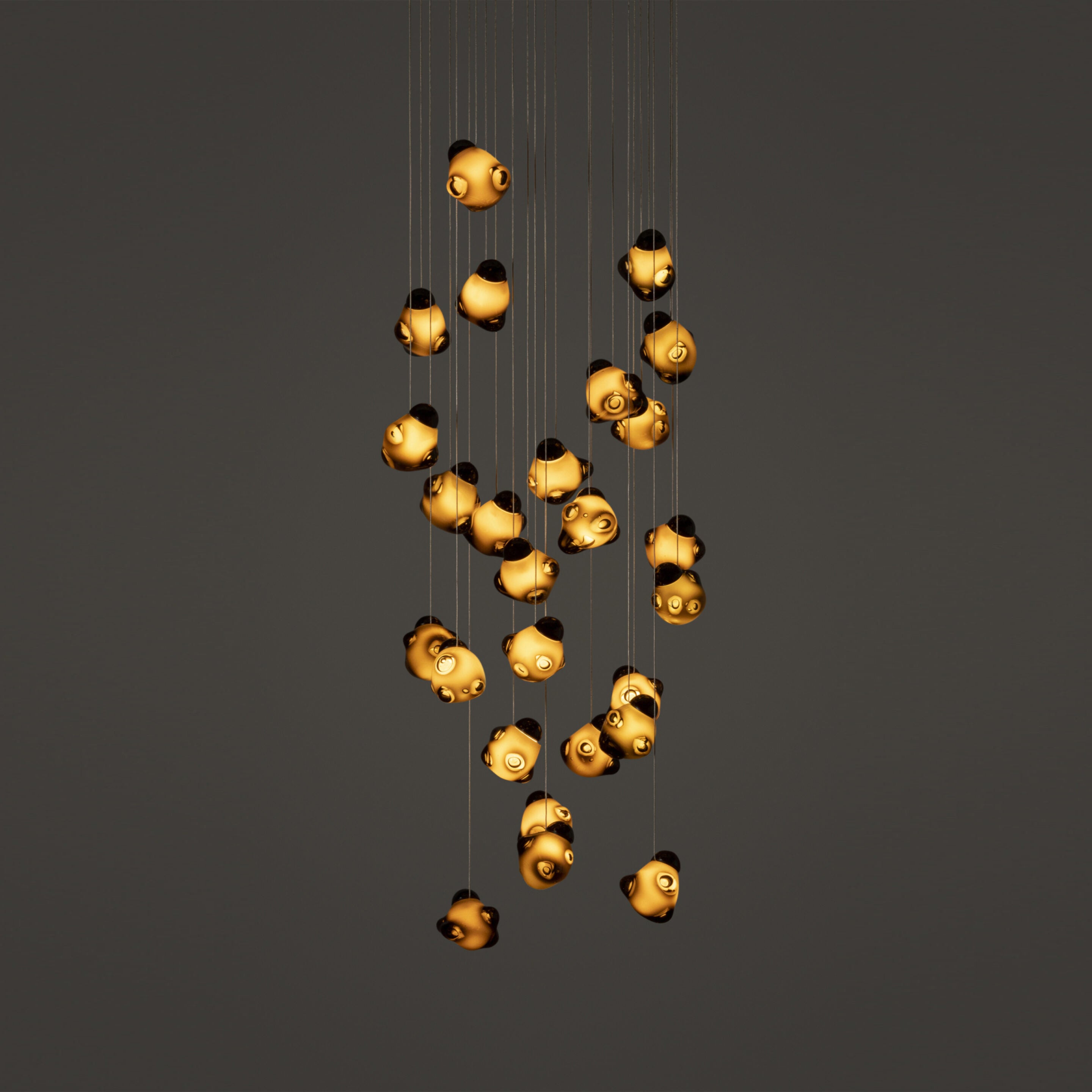 Vasilen Ice Pier Schwarz Glas Pendelleuchte-Letslighting