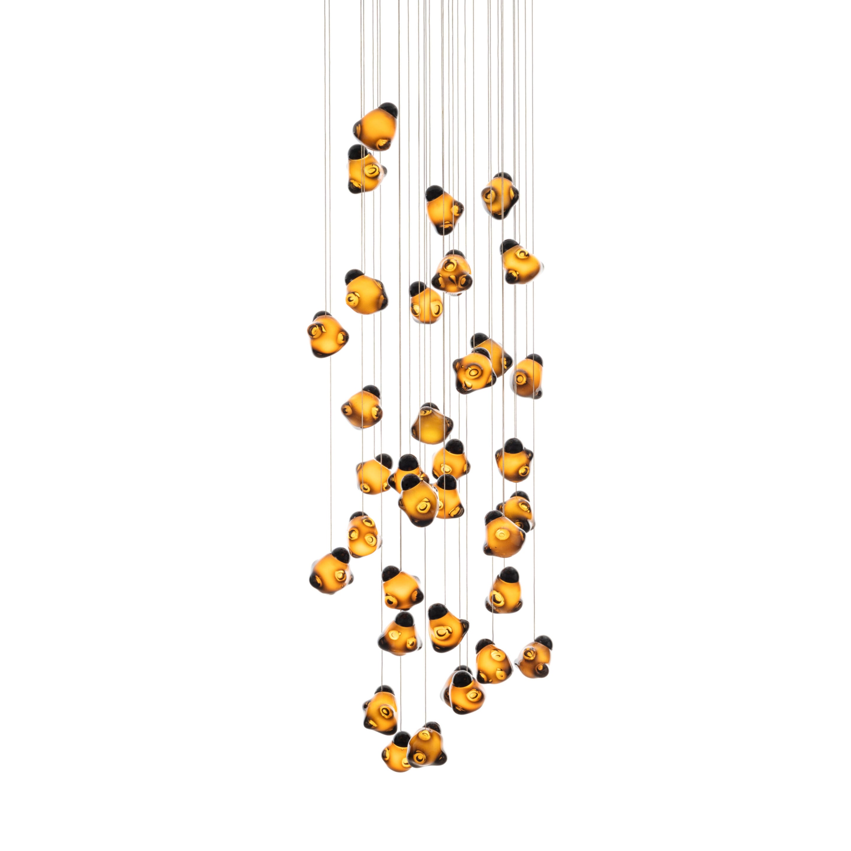 Vasilen Ice Pier Schwarz Glas Pendelleuchte-Letslighting