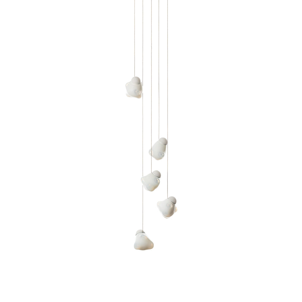 Vasilen Ice Pier Schwarz Glas Pendelleuchte-Letslighting