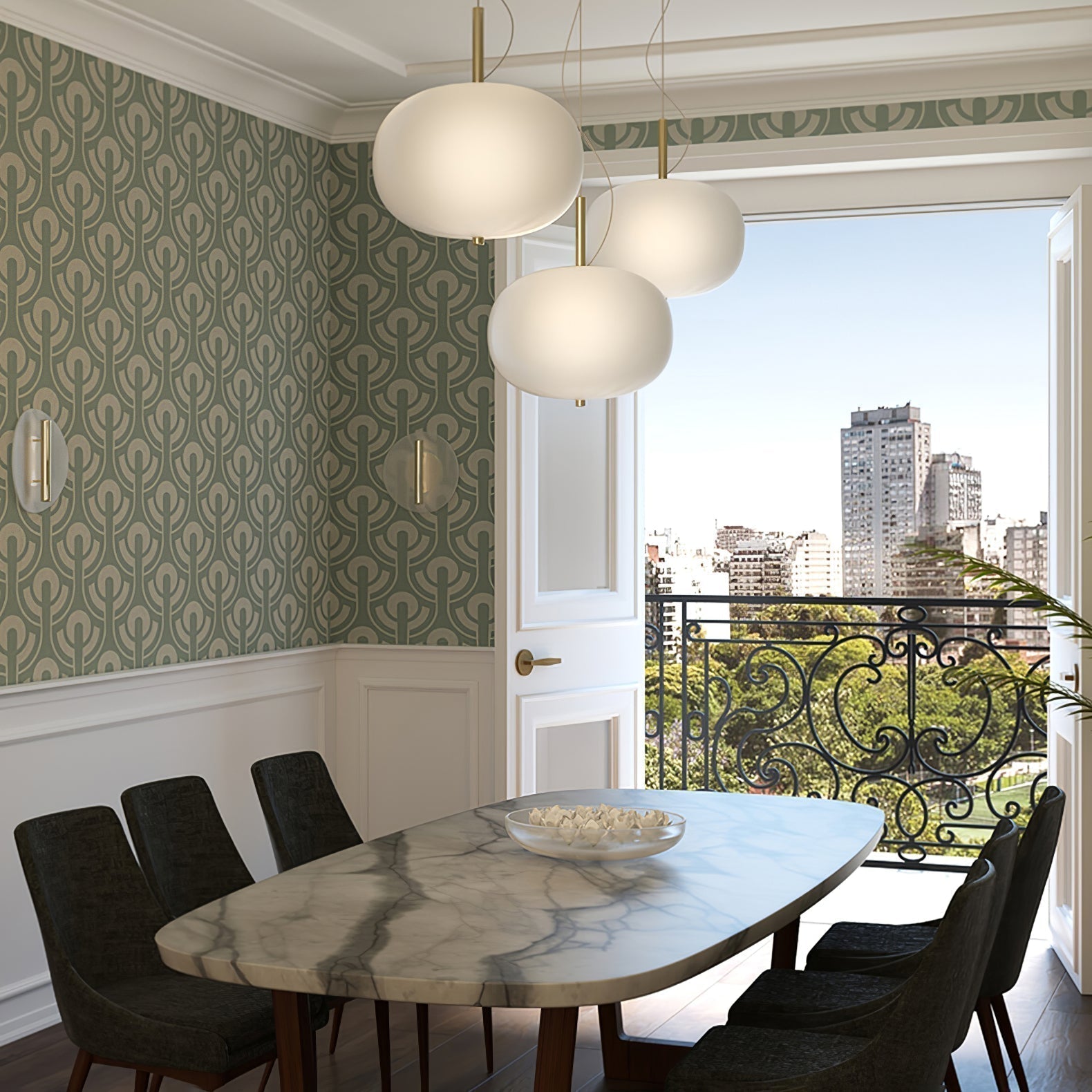 Duality Modern Glas Pendelleuchte-Letslighting
