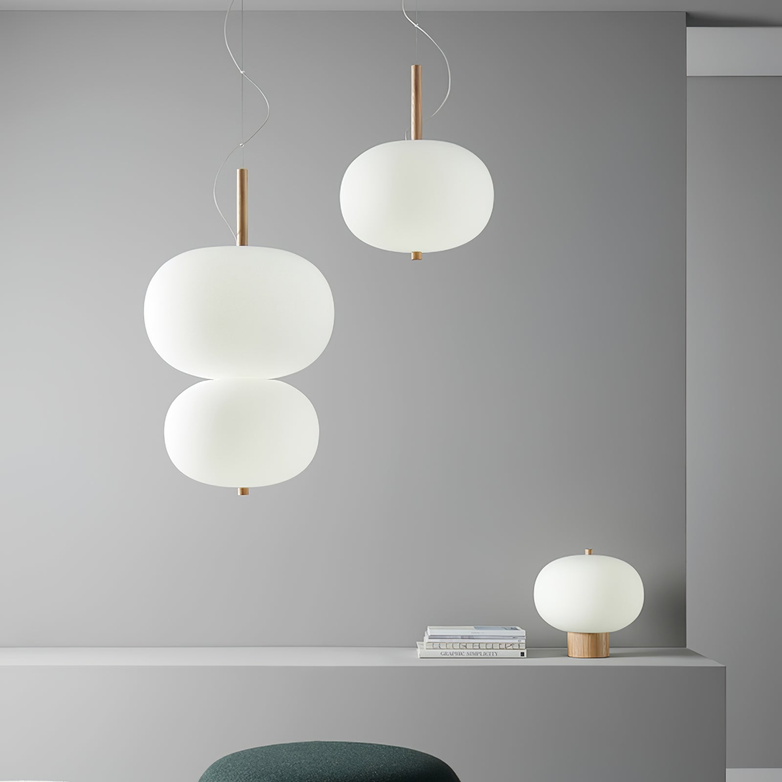 Duality Modern Glas Pendelleuchte-Letslighting