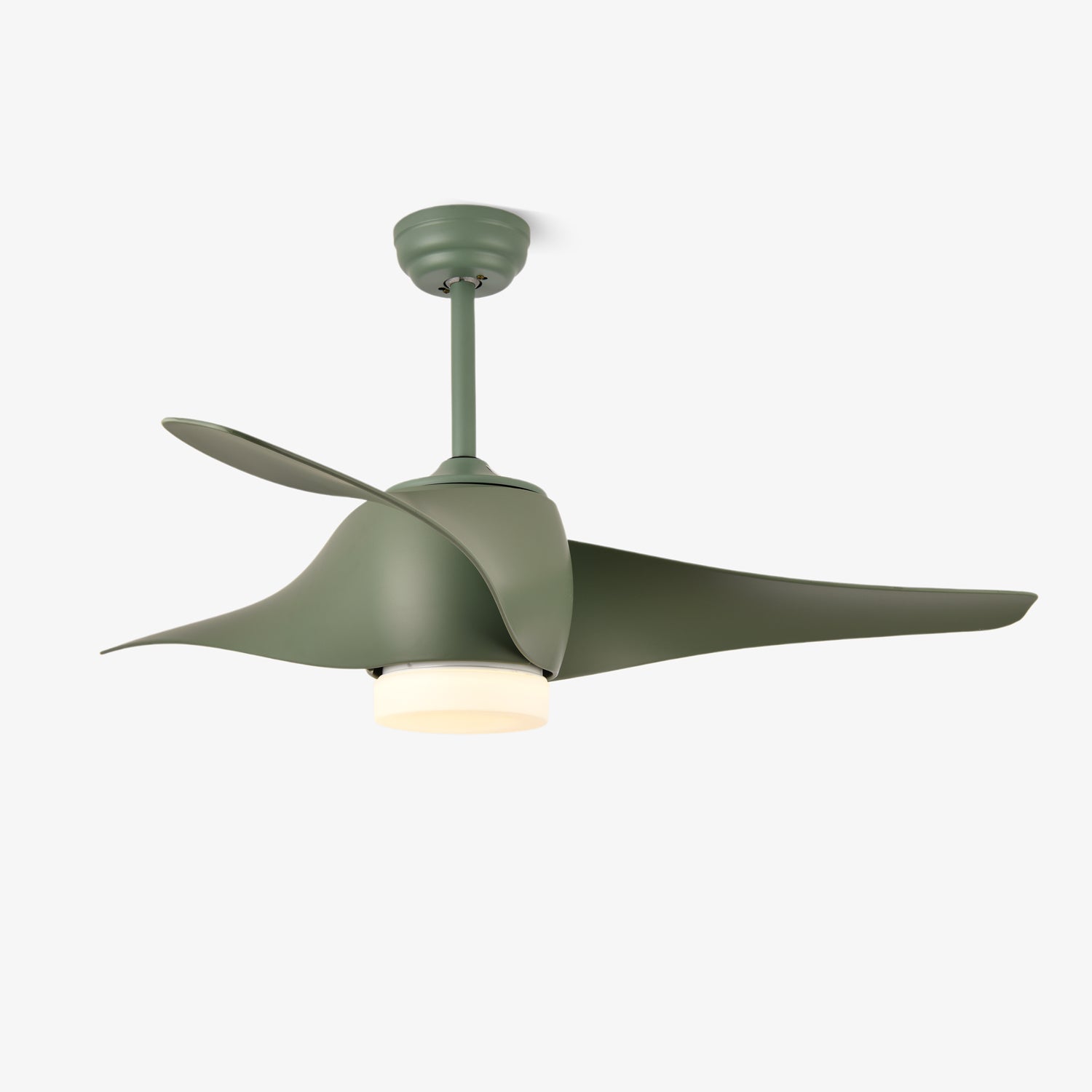 AeroGlow Deckenventilatorleuchte in Weiß mit integrierter LED