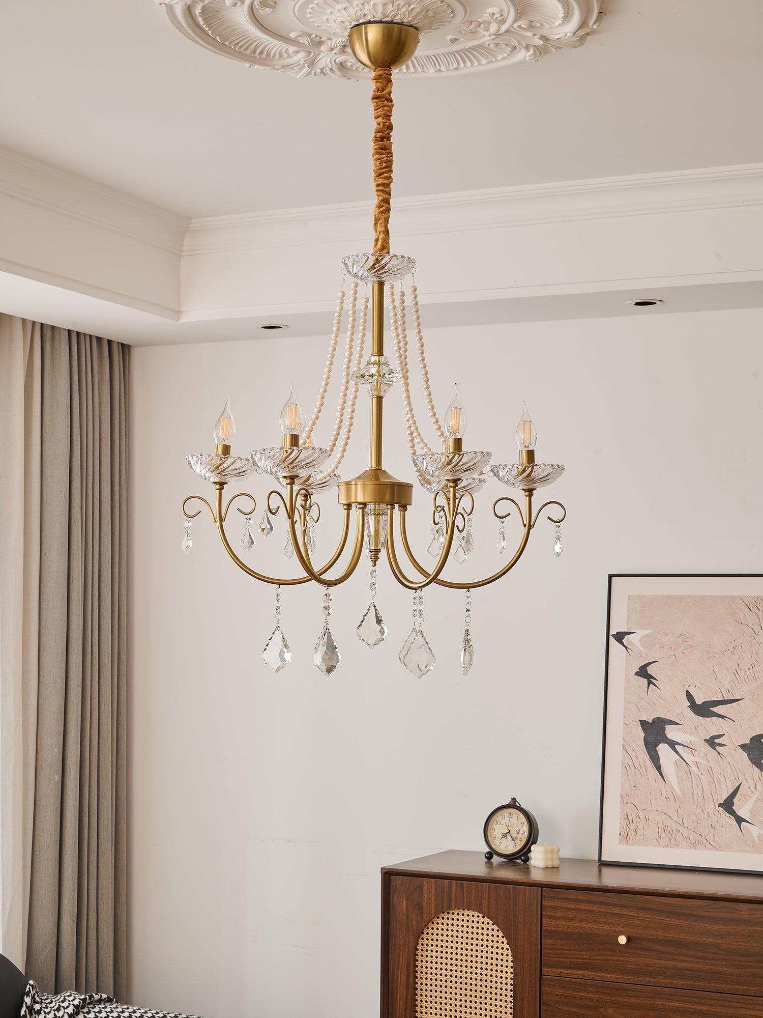 Lustra Kronleuchter Perle Kristall Elegant Klassisch-Letslighting