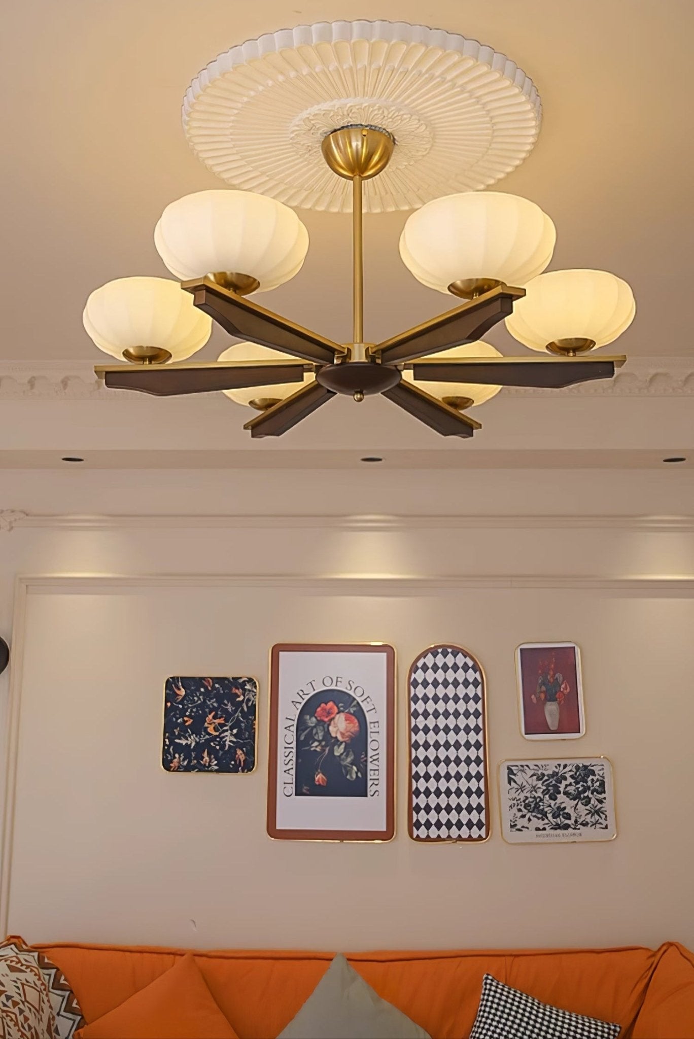Uzoror Traditioneller Eleganter Kronleuchter aus Vintage-Holz-Letslighting