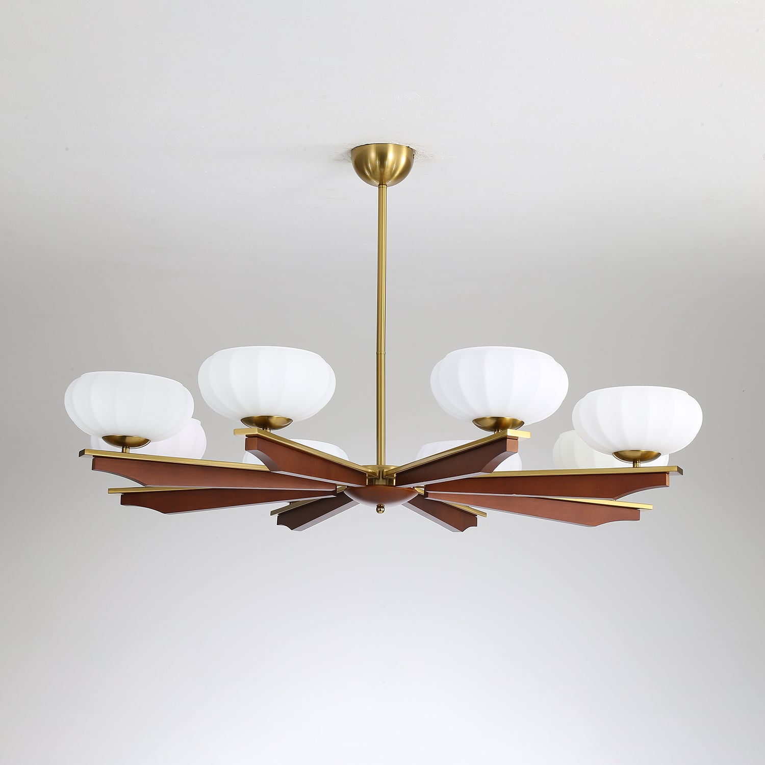 Uzoror Traditioneller Eleganter Kronleuchter aus Vintage-Holz-Letslighting
