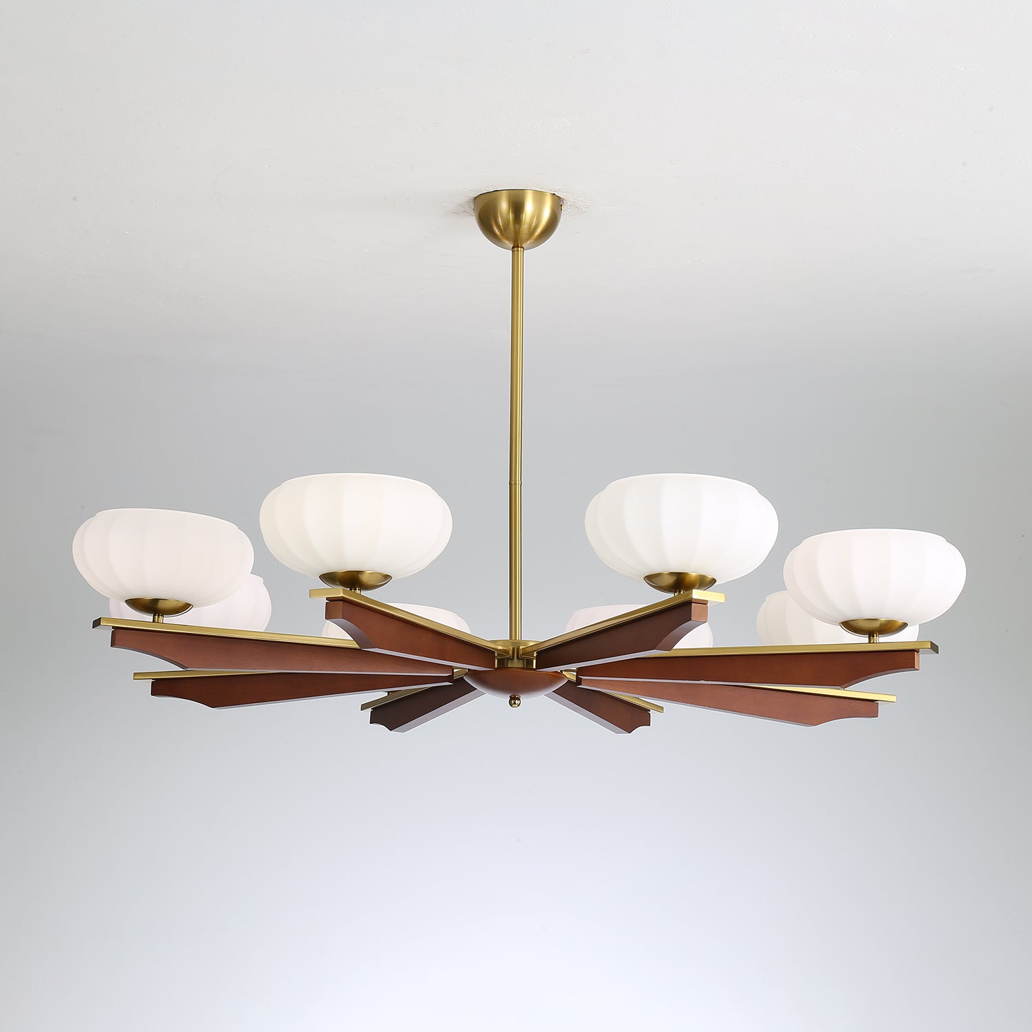 Uzoror Traditioneller Eleganter Kronleuchter aus Vintage-Holz-Letslighting