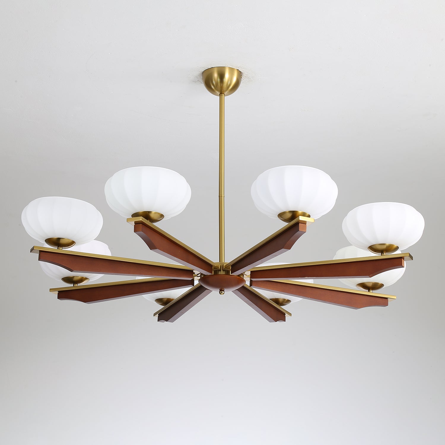 Uzoror Traditioneller Eleganter Kronleuchter aus Vintage-Holz-Letslighting