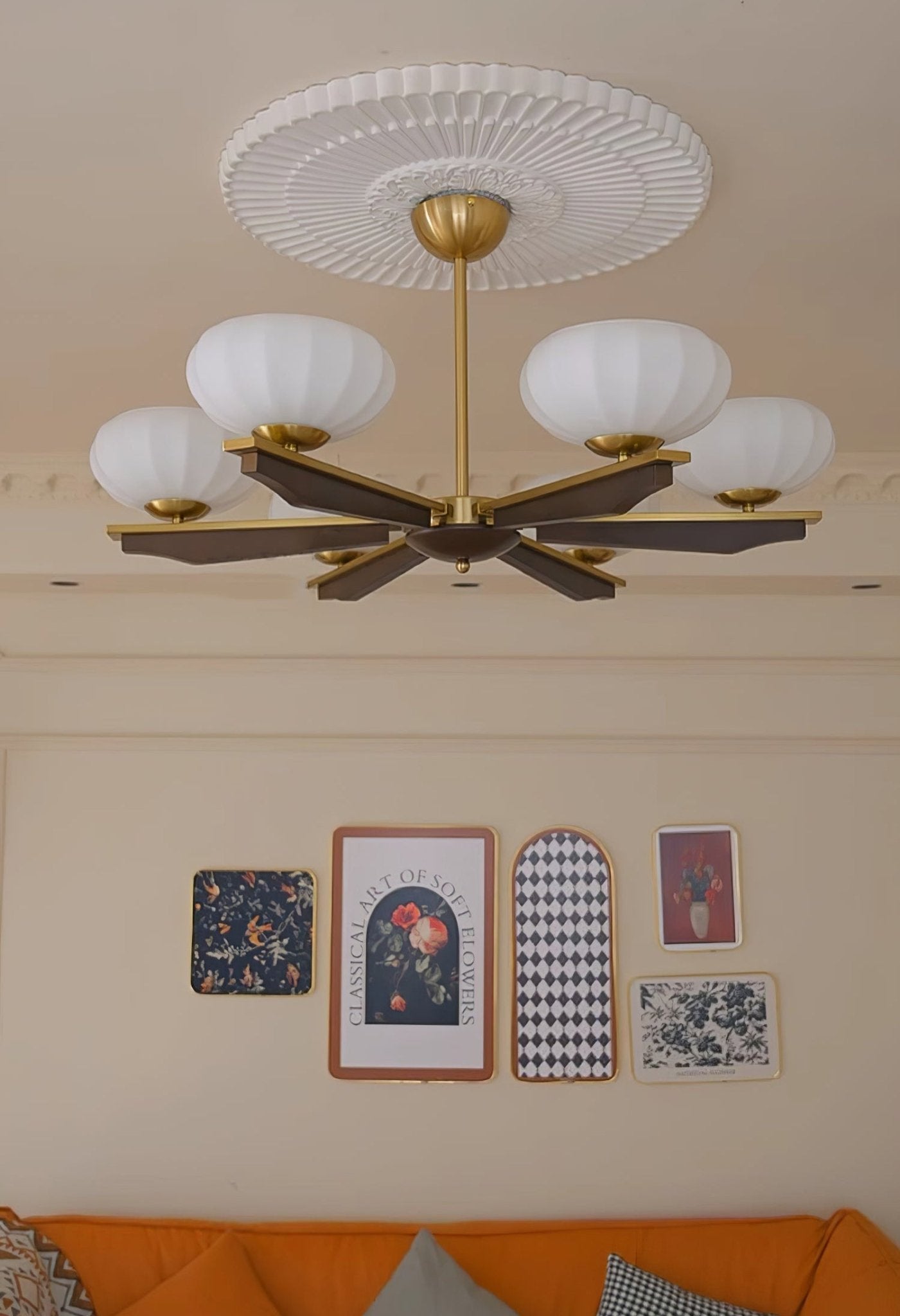 Uzoror Traditioneller Eleganter Kronleuchter aus Vintage-Holz-Letslighting