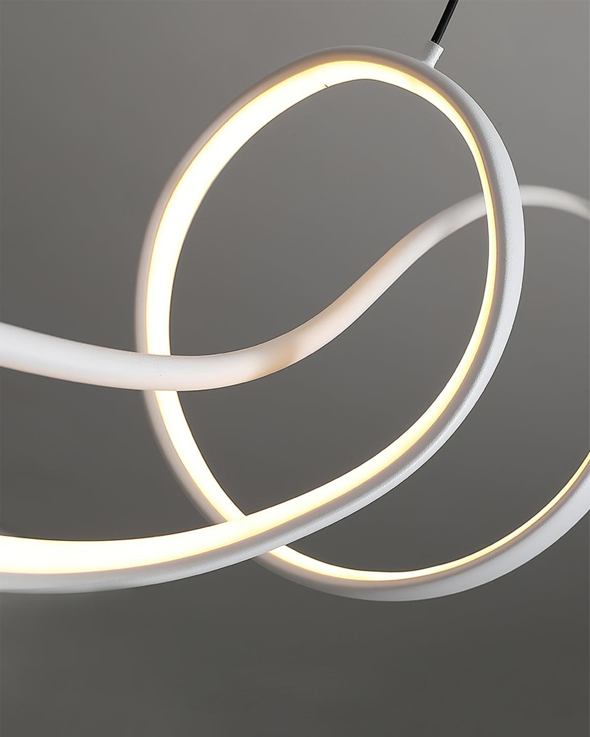 Aveline Moderne Schwarze LED Wellen-Pendelleuchte-Letslighting