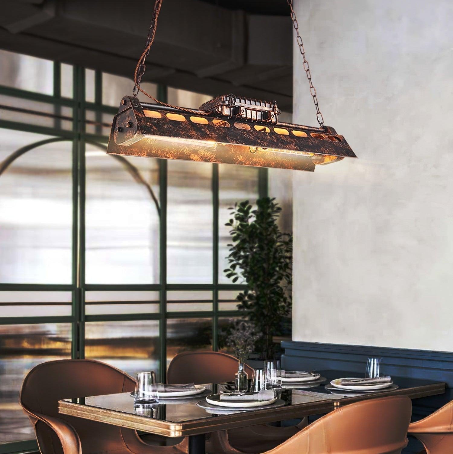 Noah Industrieller Steampunk-Kronleuchter