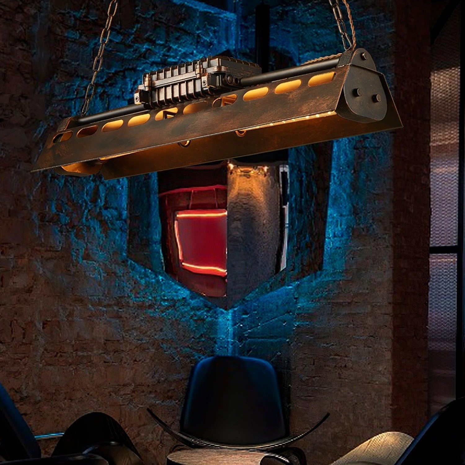 Noah Industrieller Steampunk-Kronleuchter