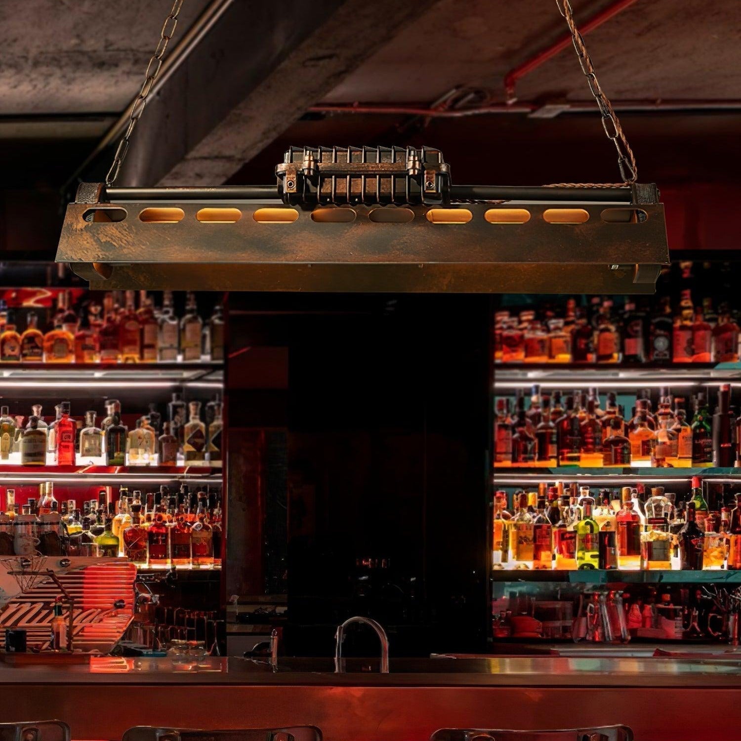 Noah Industrieller Steampunk-Kronleuchter