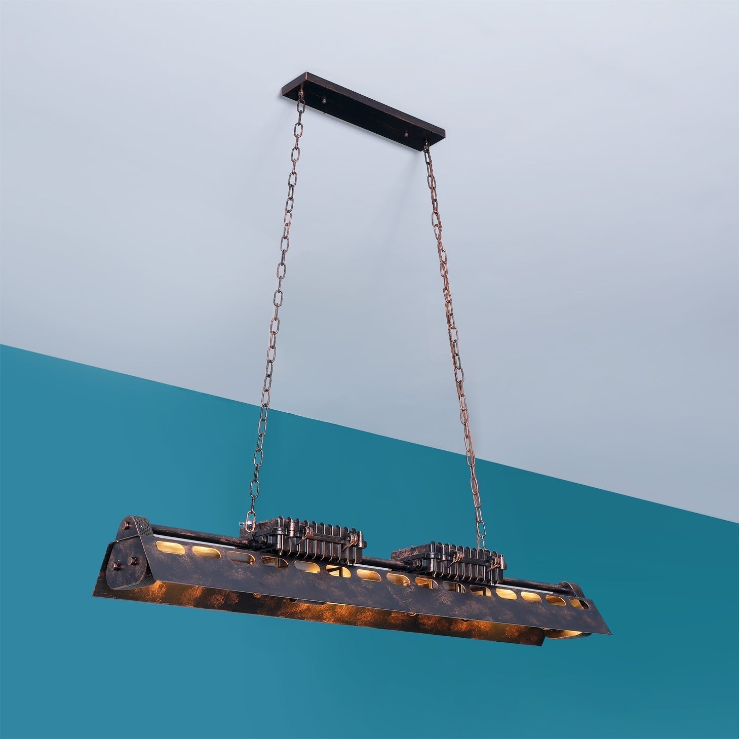 Noah Industrieller Steampunk-Kronleuchter