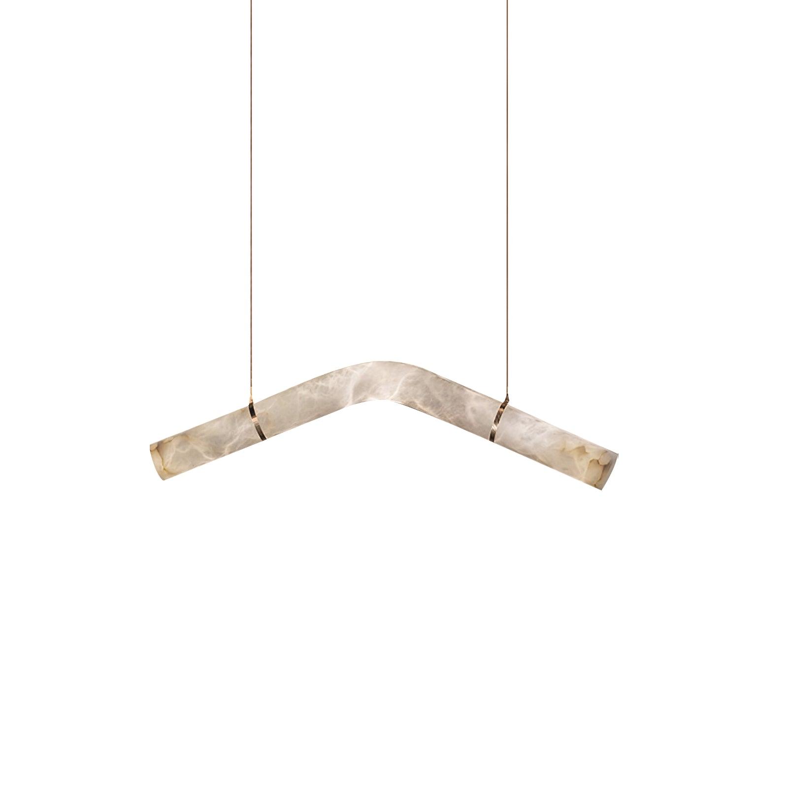 Utalyra Curved Alabaster Pendant Light - Neutralighting