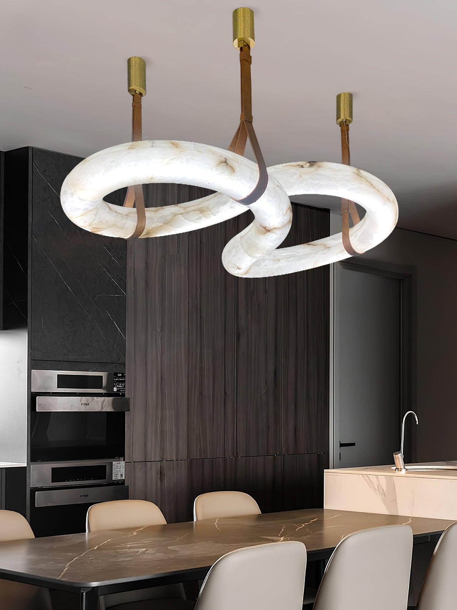 Luste Alabaster Closed-loop Pendant Light Chandelier - Neutralighting