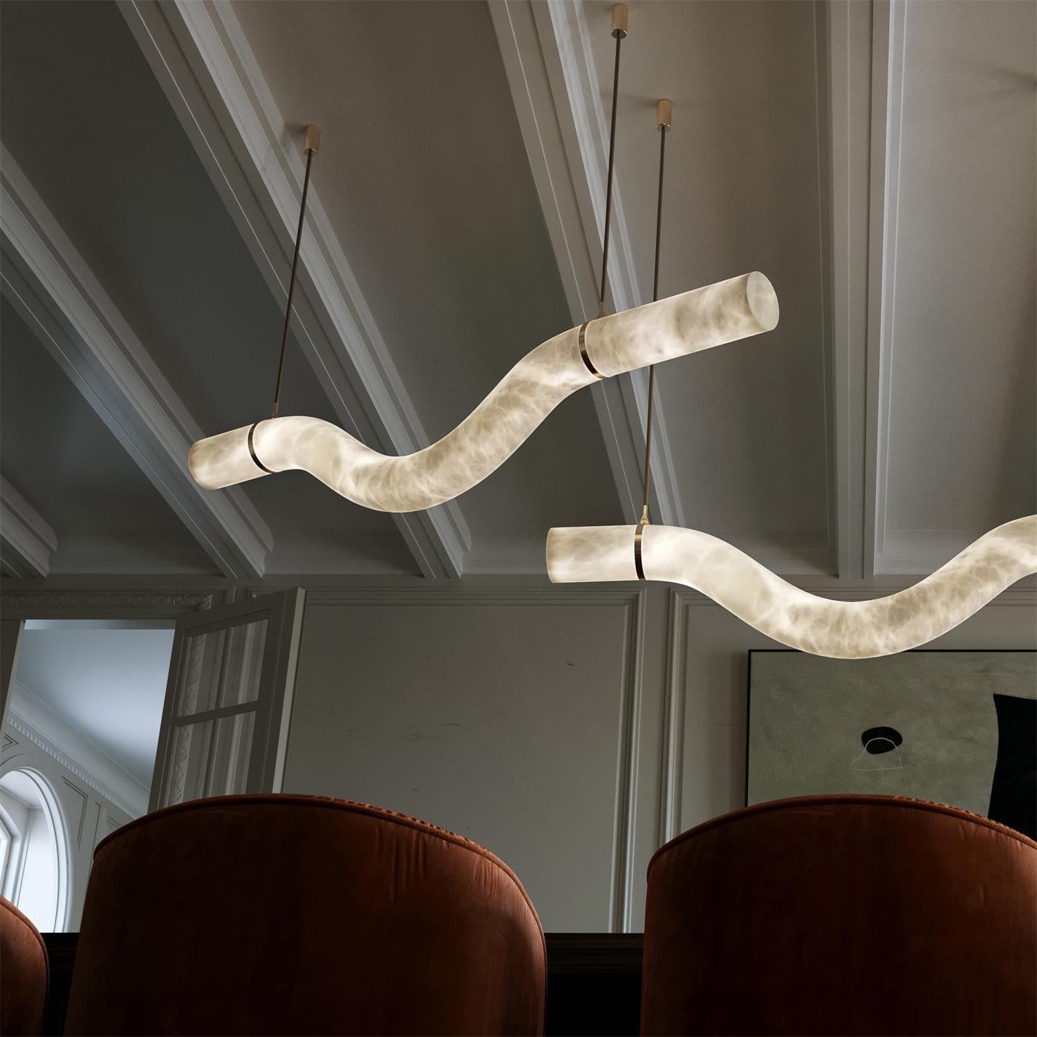 Luste Alabaster Closed-loop Pendant Light Chandelier - Neutralighting