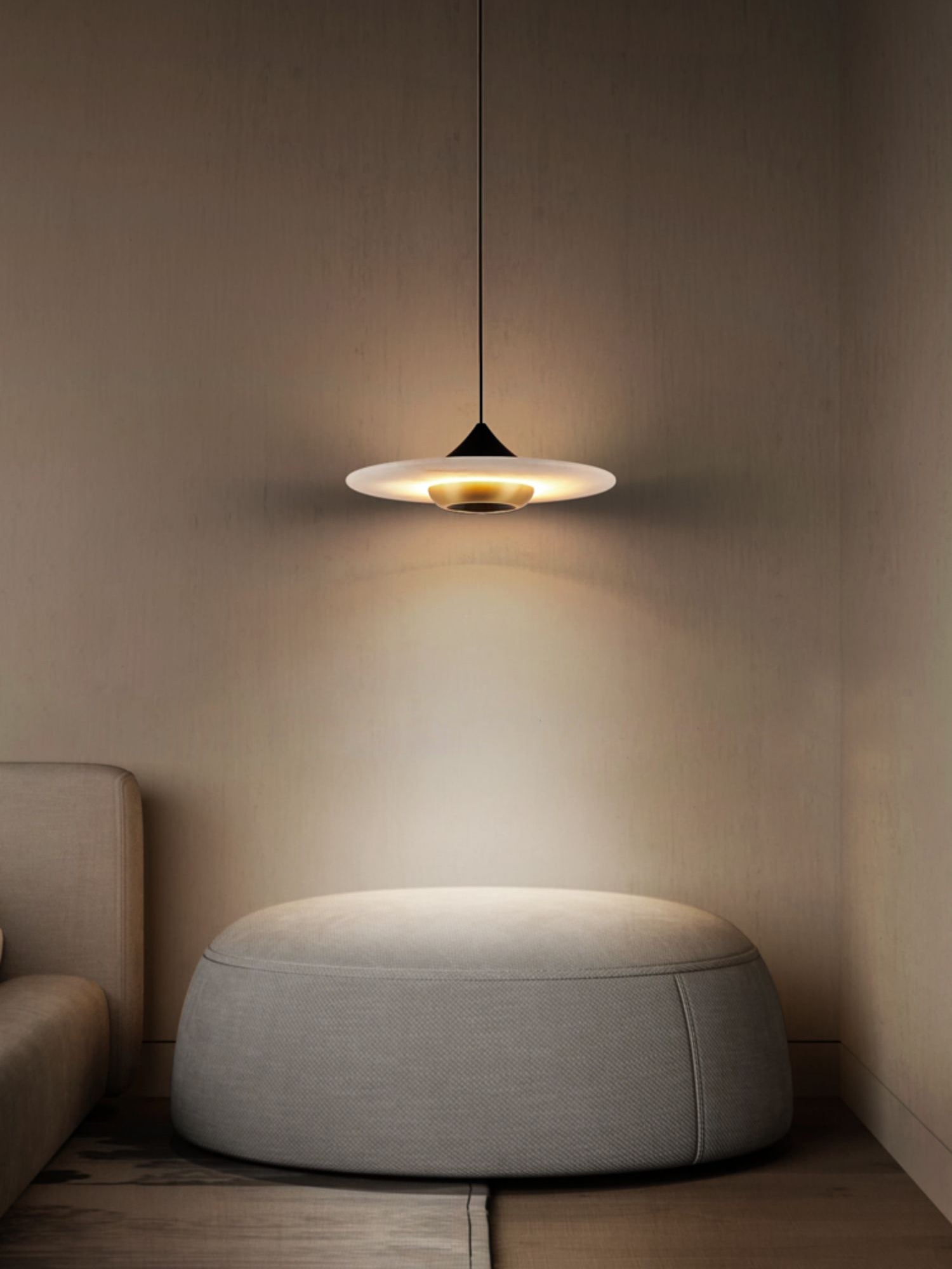 Cimirora Modern Minimalist LED Alabaster Pendant Light - Letslighting