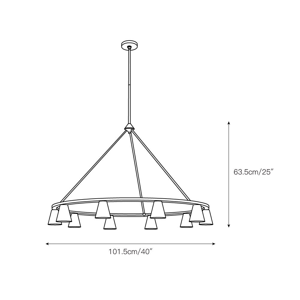 Ilaeiel Premium Elegance Metal Alabaster Chandelier - Letslighting