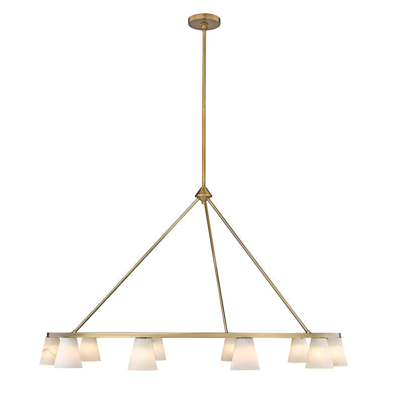 Ilaeiel Premium Elegance Metal Alabaster Chandelier - Letslighting