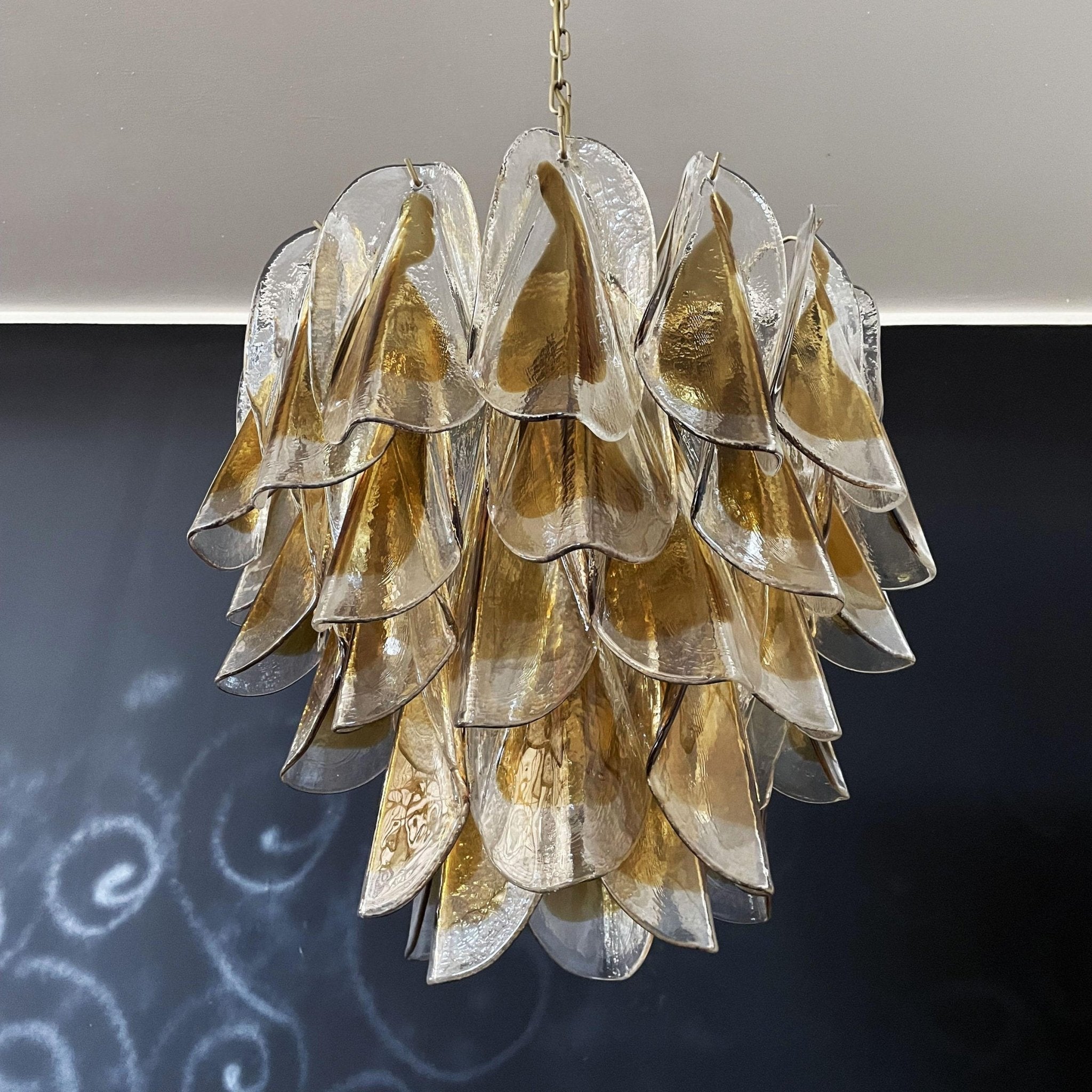 Aurora Chandelier Isabella Gold Petal Layered - Neutralighting