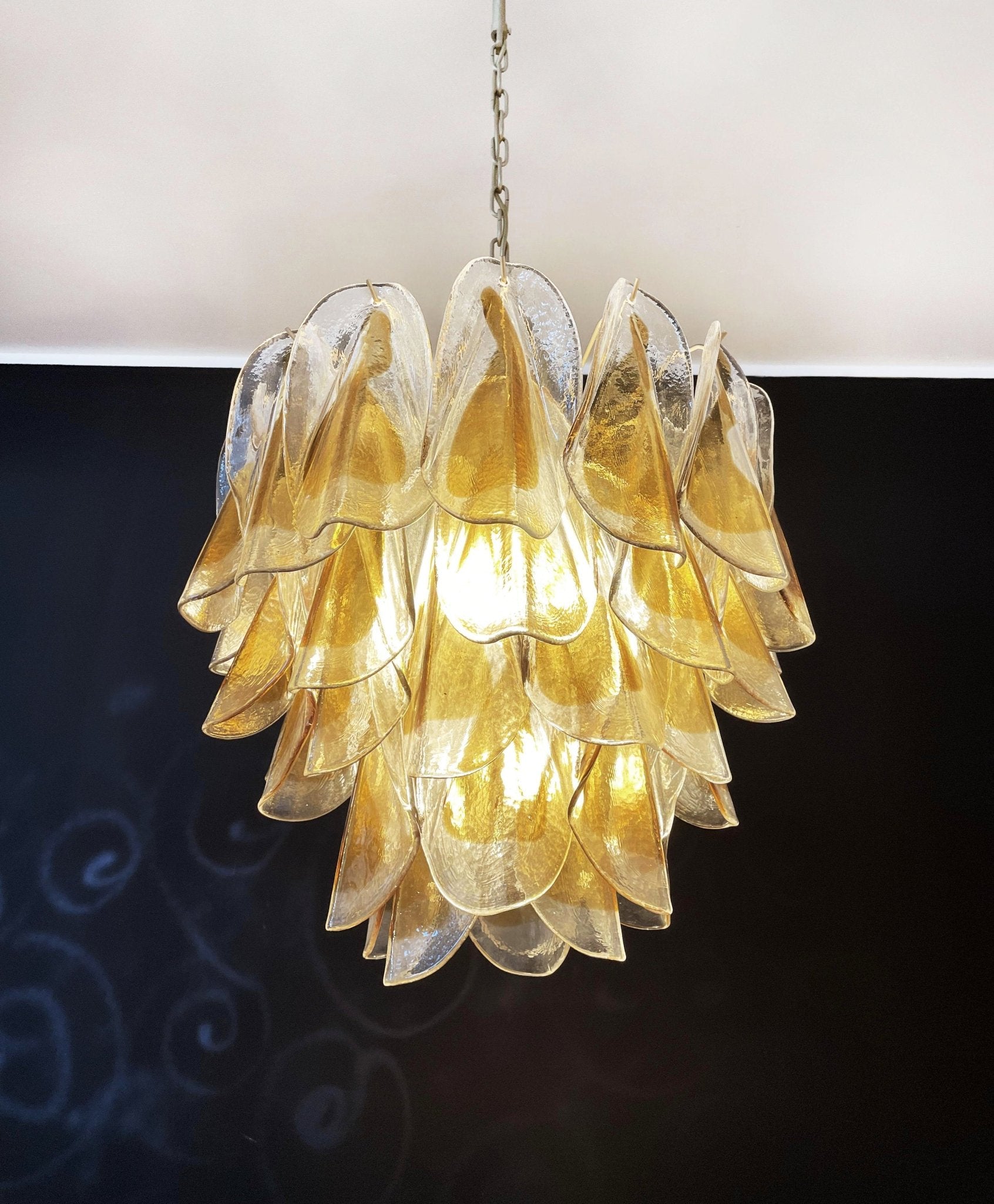 Aurora Chandelier Isabella Gold Petal Layered - Neutralighting