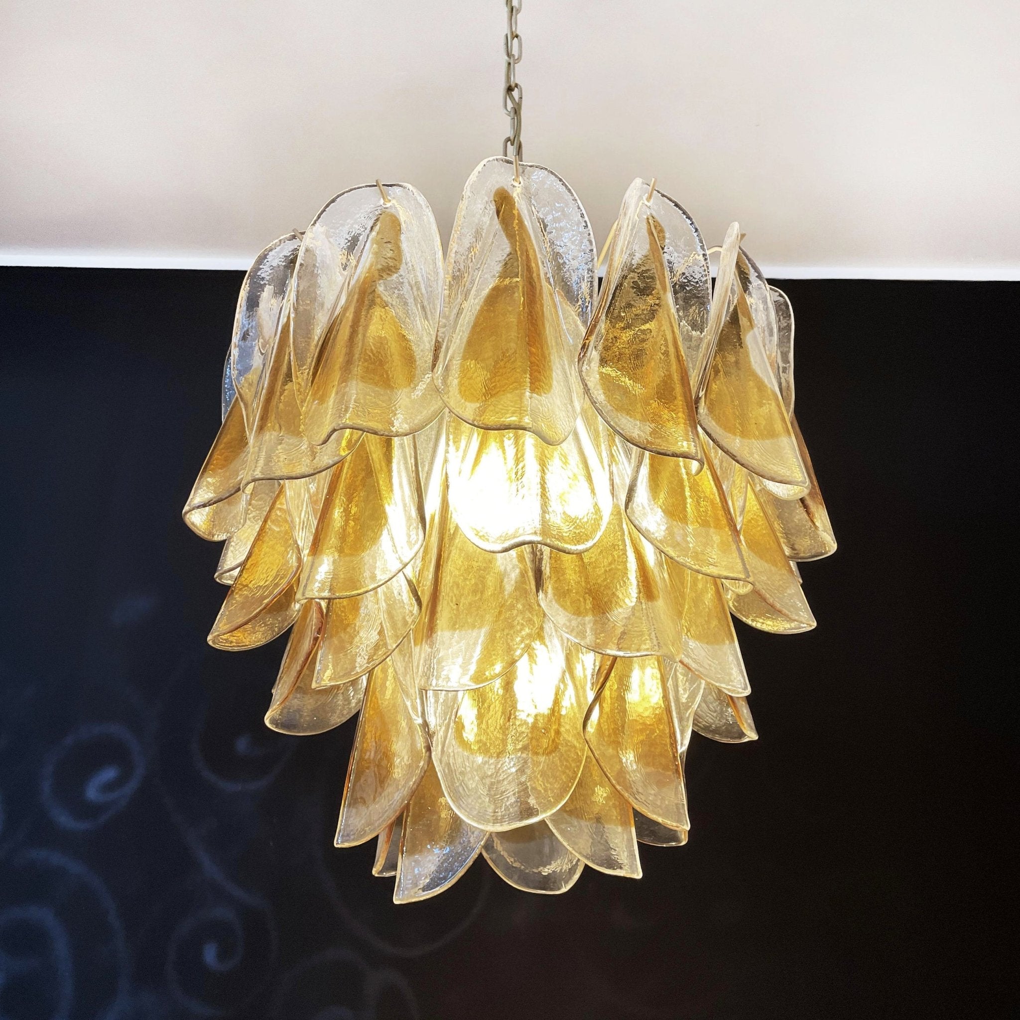 Aurora Chandelier Isabella Gold Petal Layered - Neutralighting