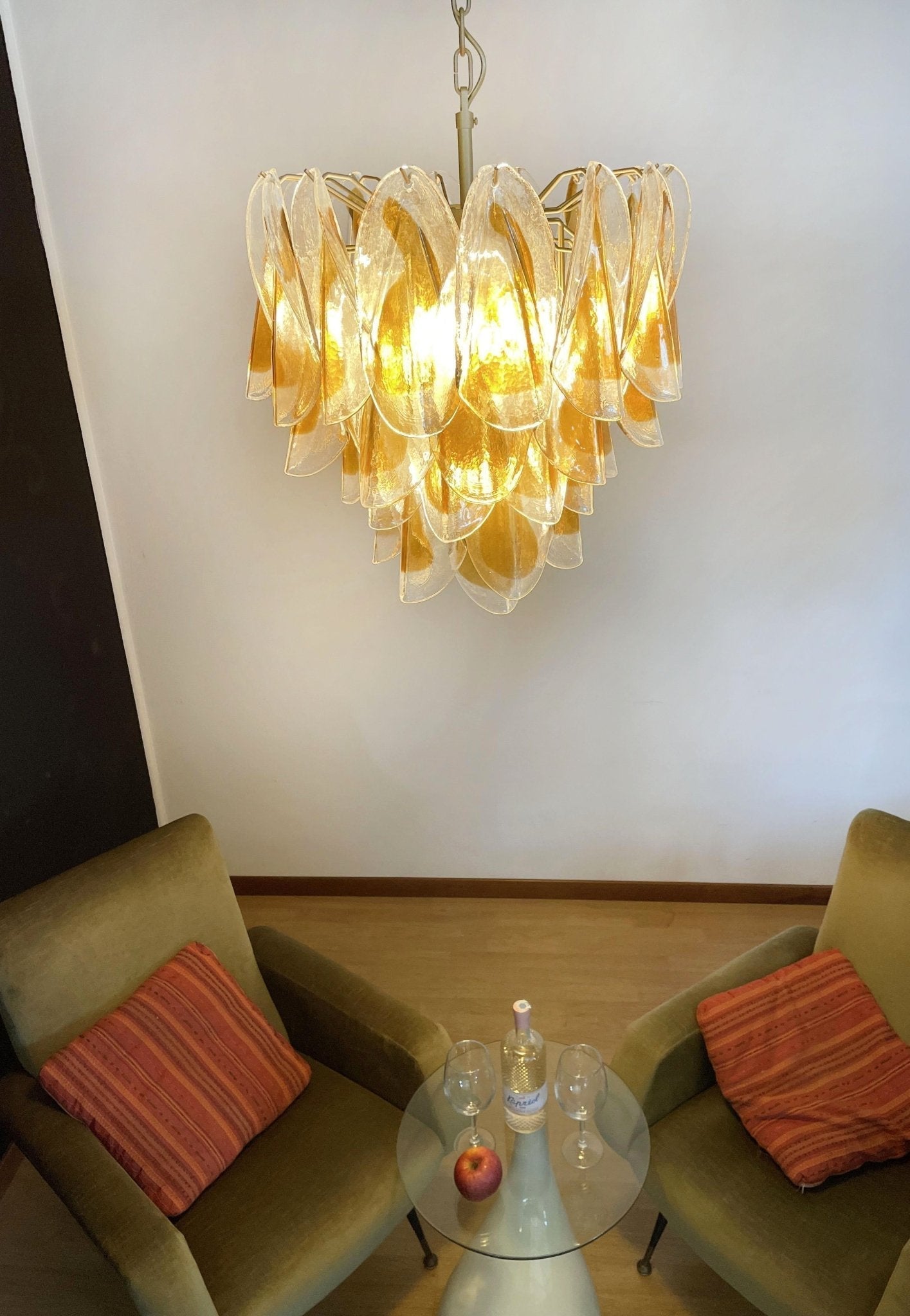Aurora Chandelier Isabella Gold Petal Layered - Neutralighting