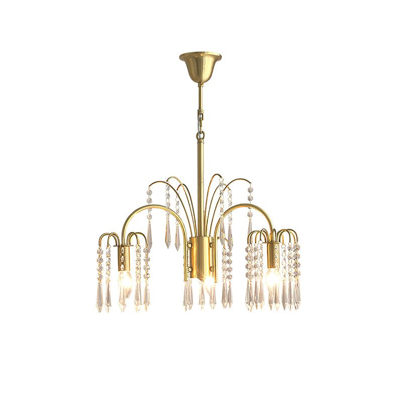 Lustra Kronleuchter Gold Kristall Isla Dawn Regal-Letslighting