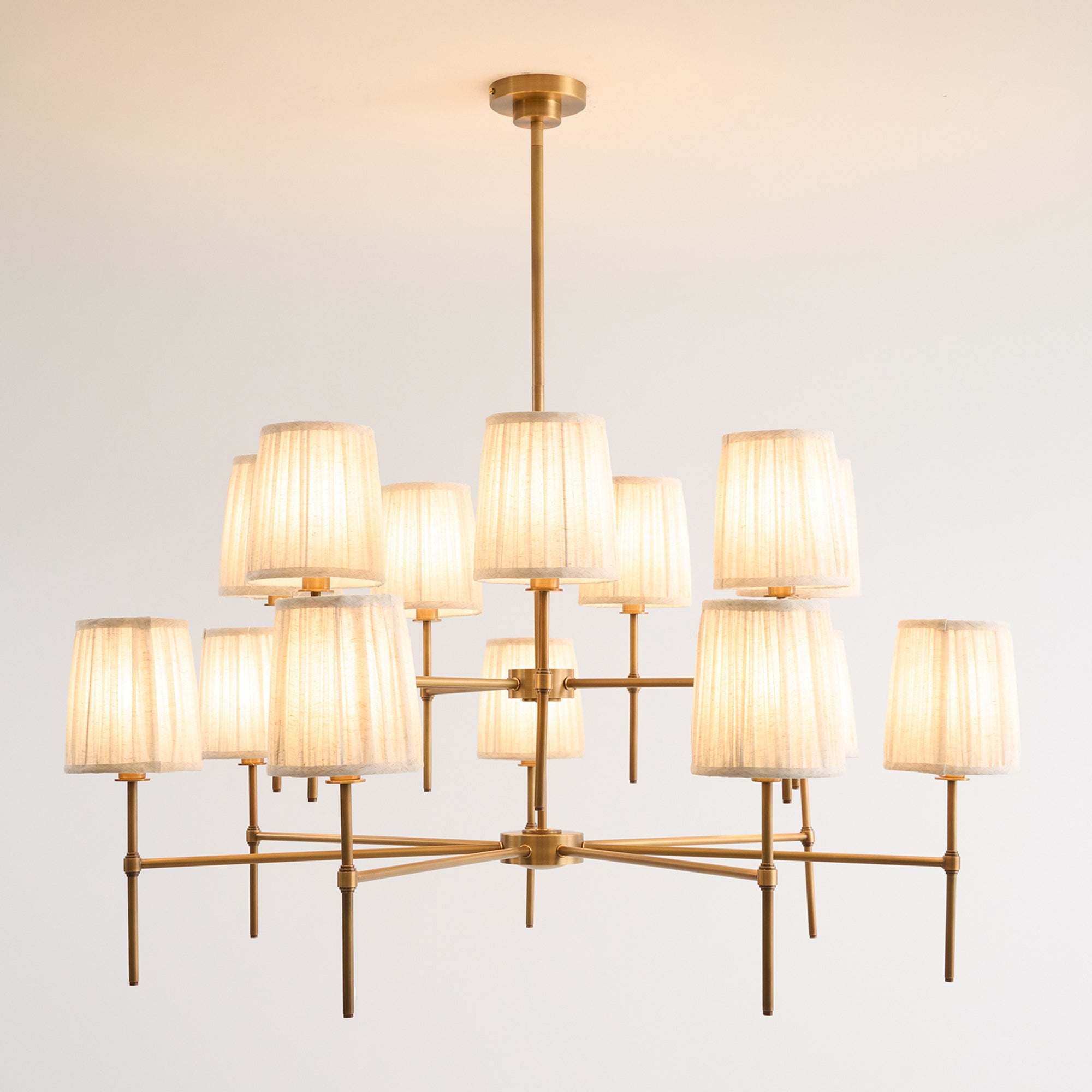 Erthaos Elegance Stoff-Kronleuchter-Letslighting