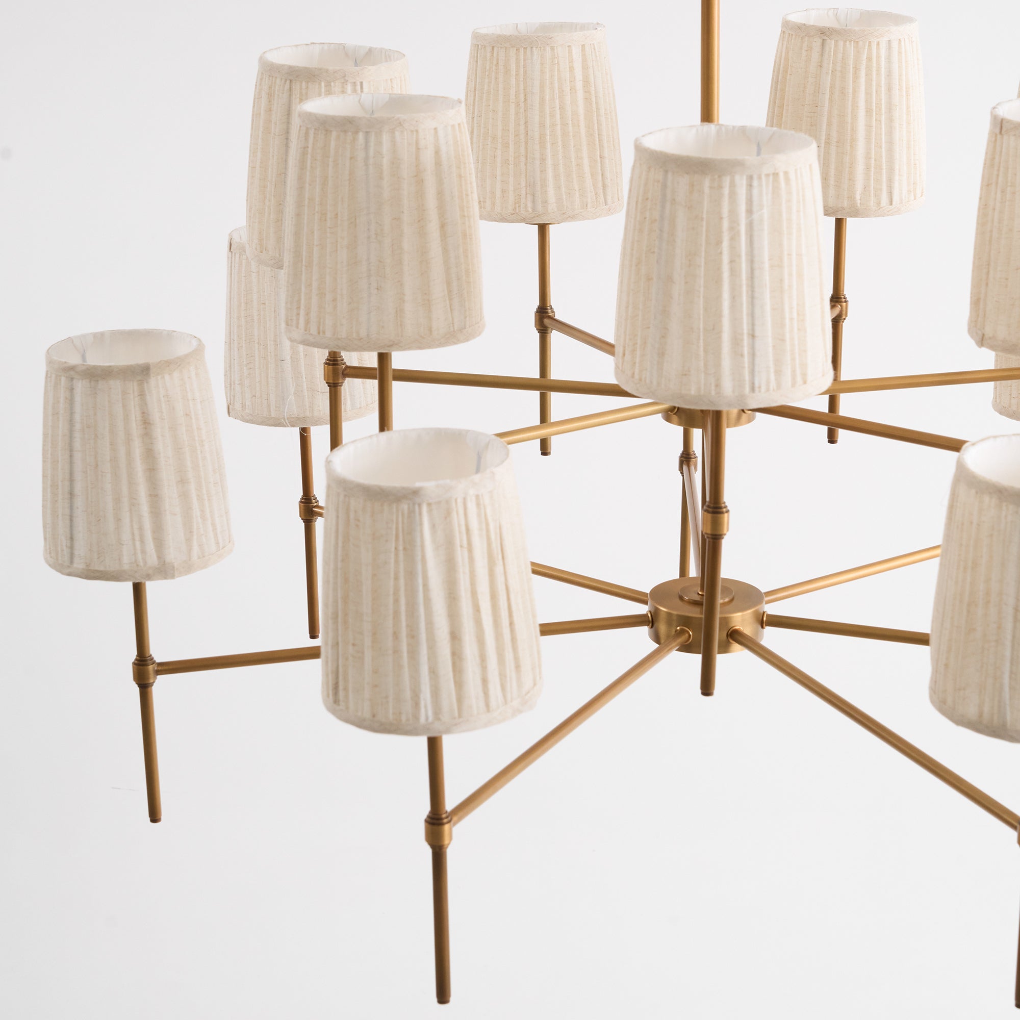 Erthaos Elegance Stoff-Kronleuchter-Letslighting