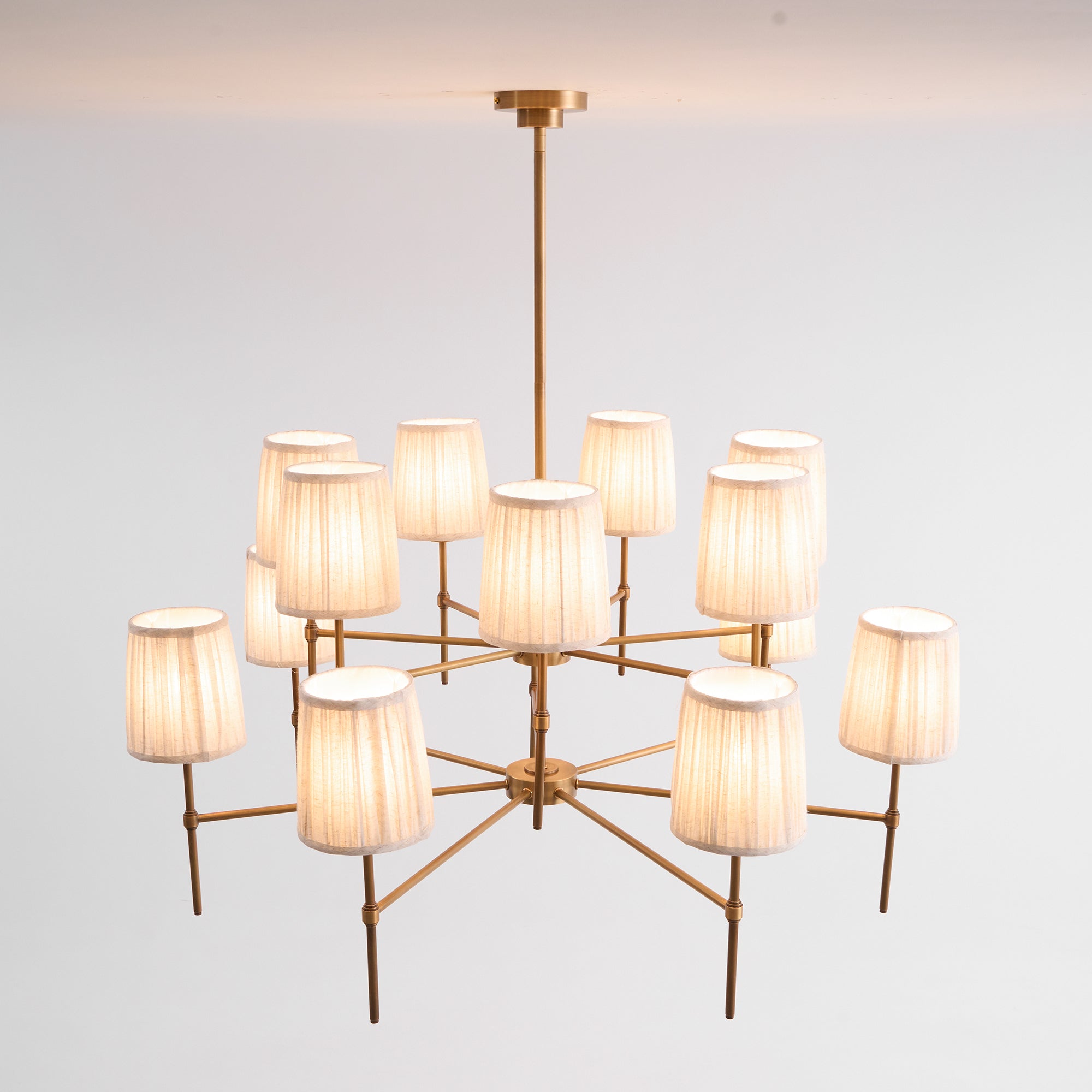Erthaos Elegance Stoff-Kronleuchter-Letslighting