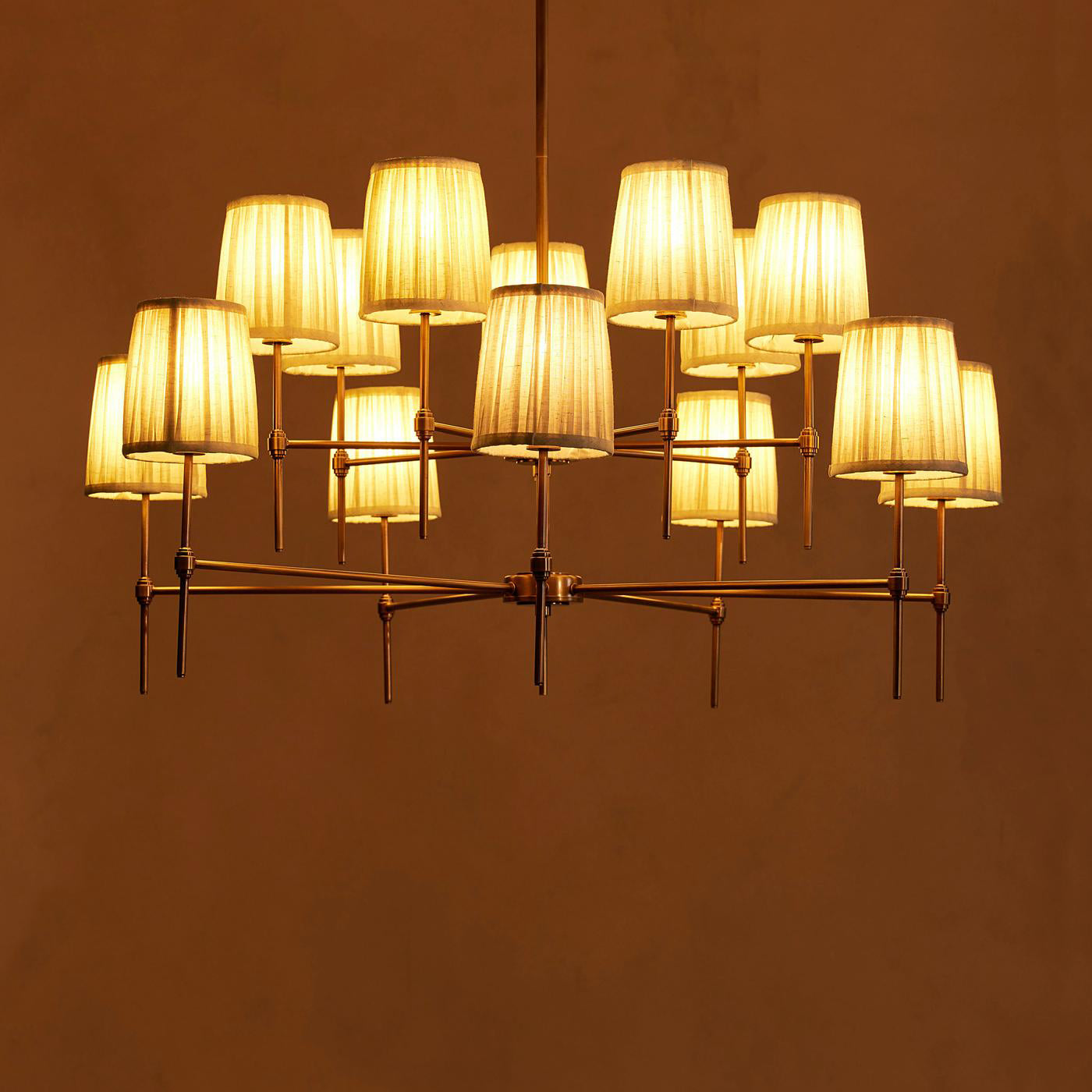 Erthaos Elegance Stoff-Kronleuchter-Letslighting