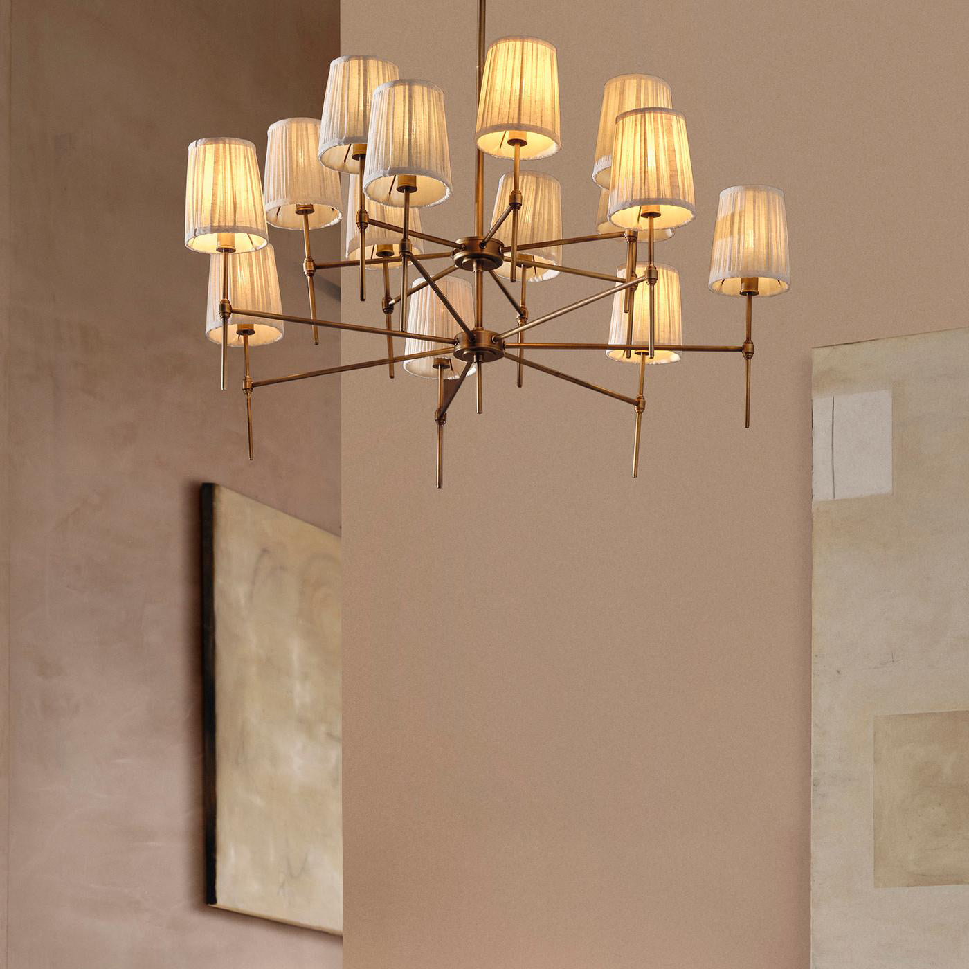 Erthaos Elegance Stoff-Kronleuchter-Letslighting