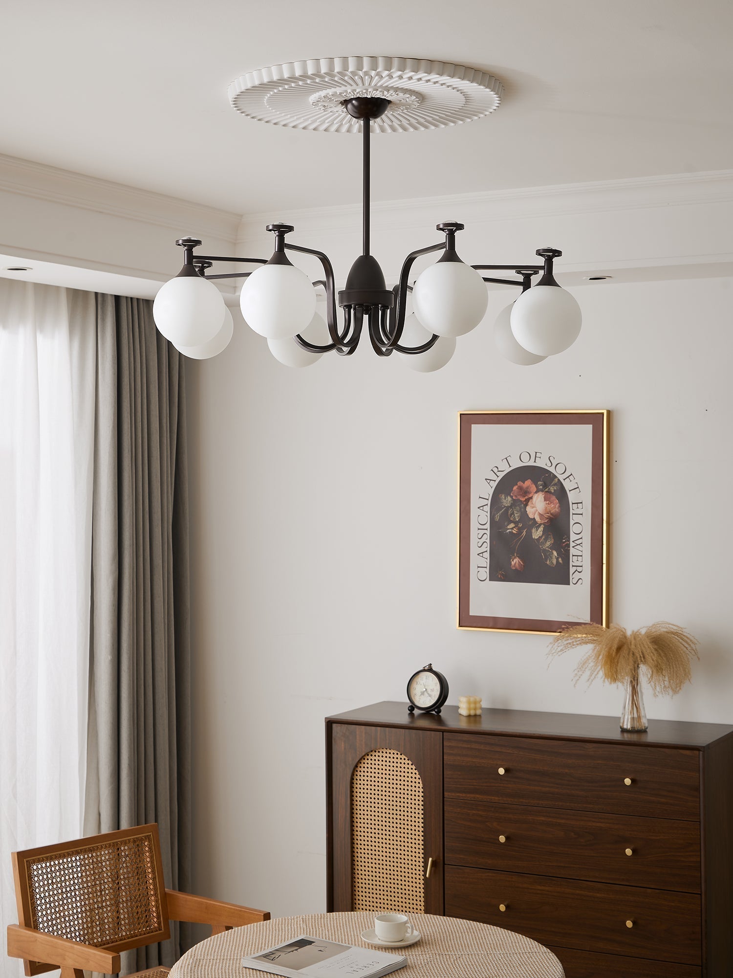 Zotheira Eleganter Vintage-Glas-Kronleuchter-Letslighting