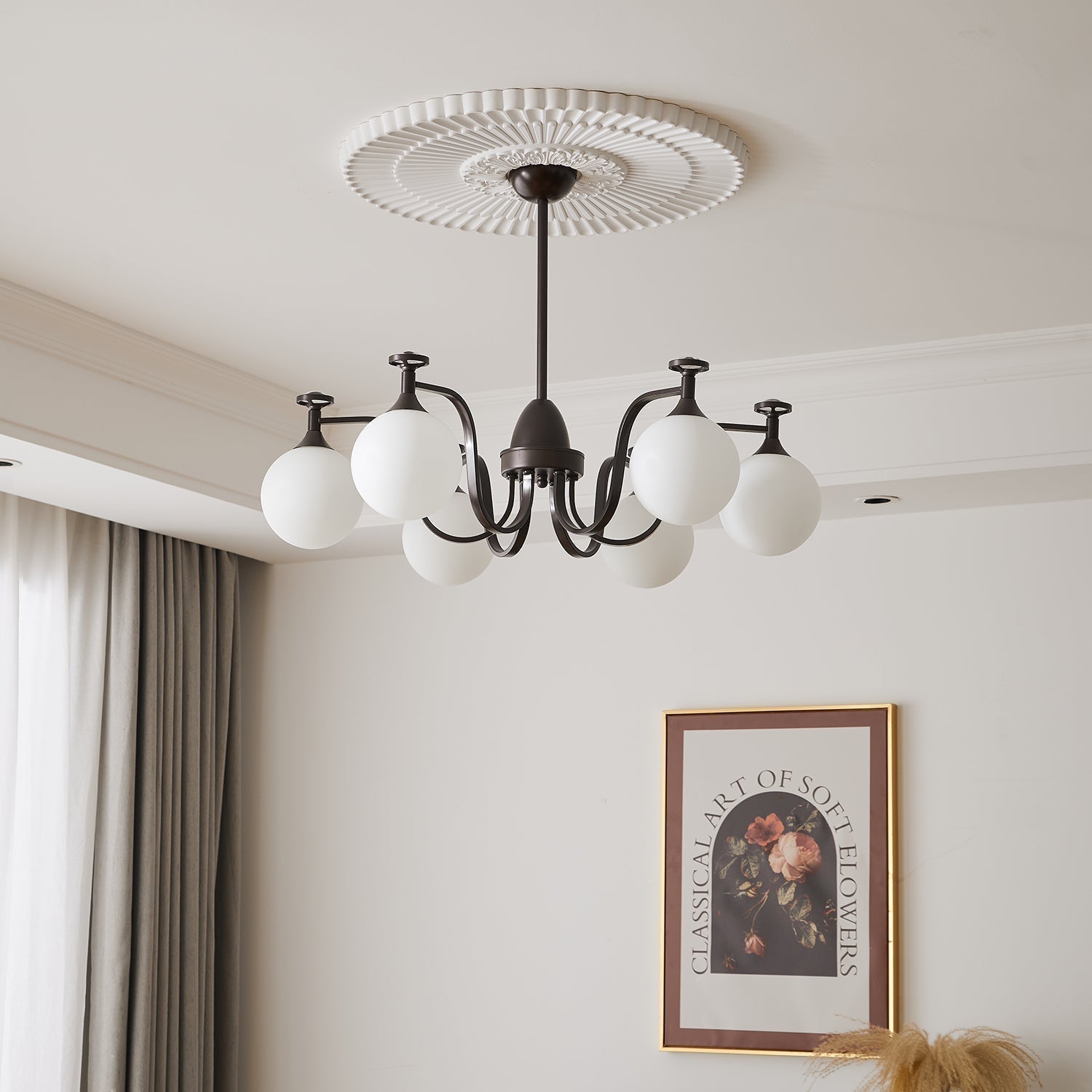 Zotheira Eleganter Vintage-Glas-Kronleuchter-Letslighting