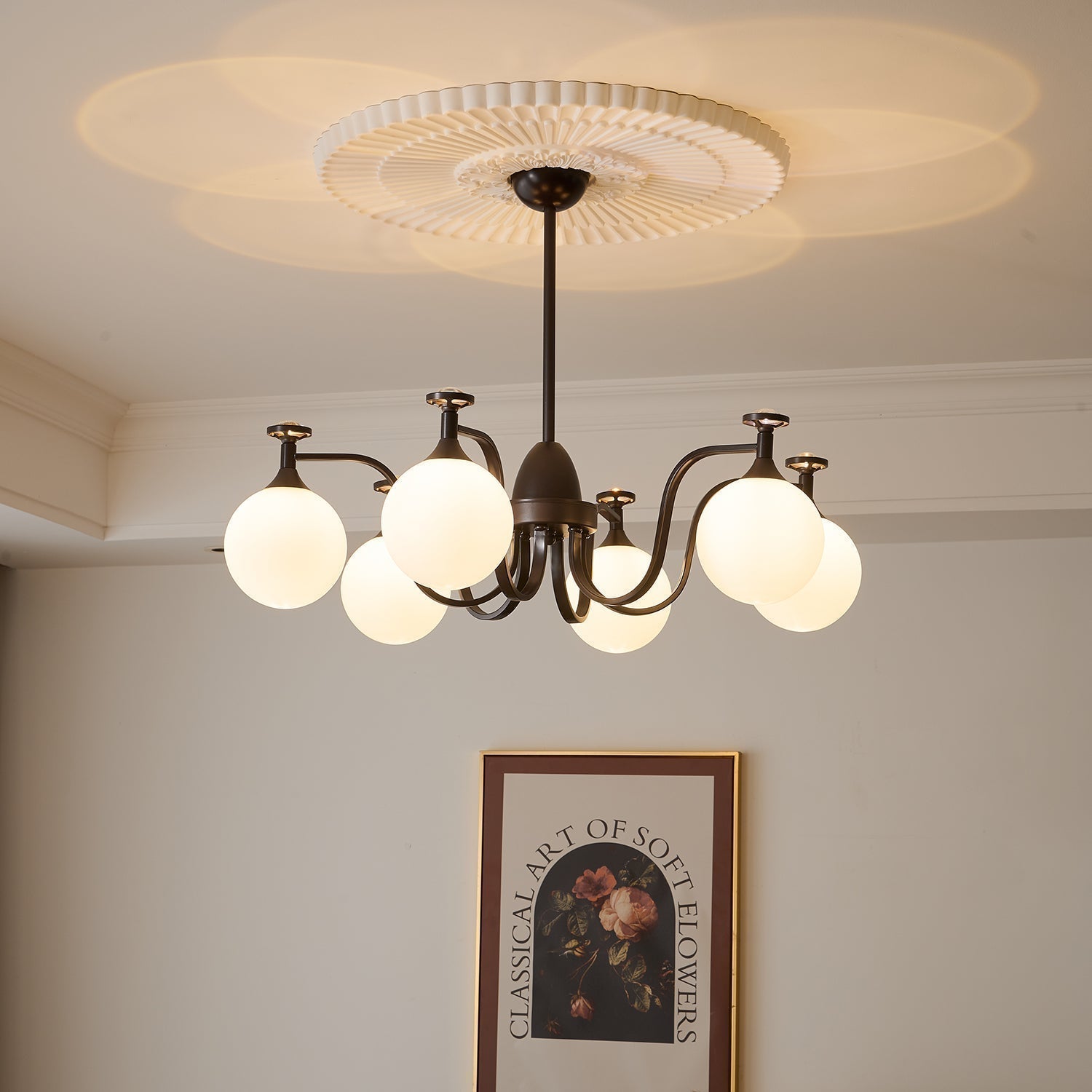 Zotheira Eleganter Vintage-Glas-Kronleuchter-Letslighting